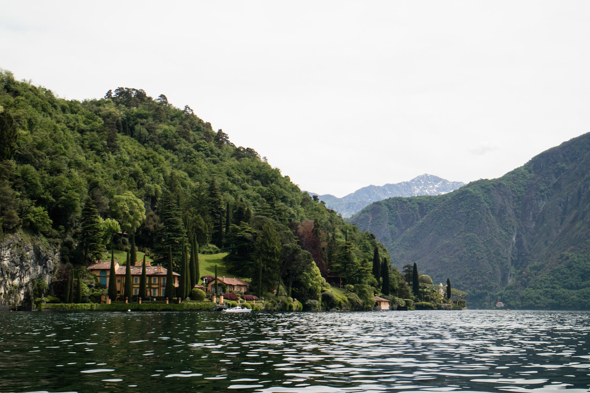 Beautiful gardens near Sala Comacina