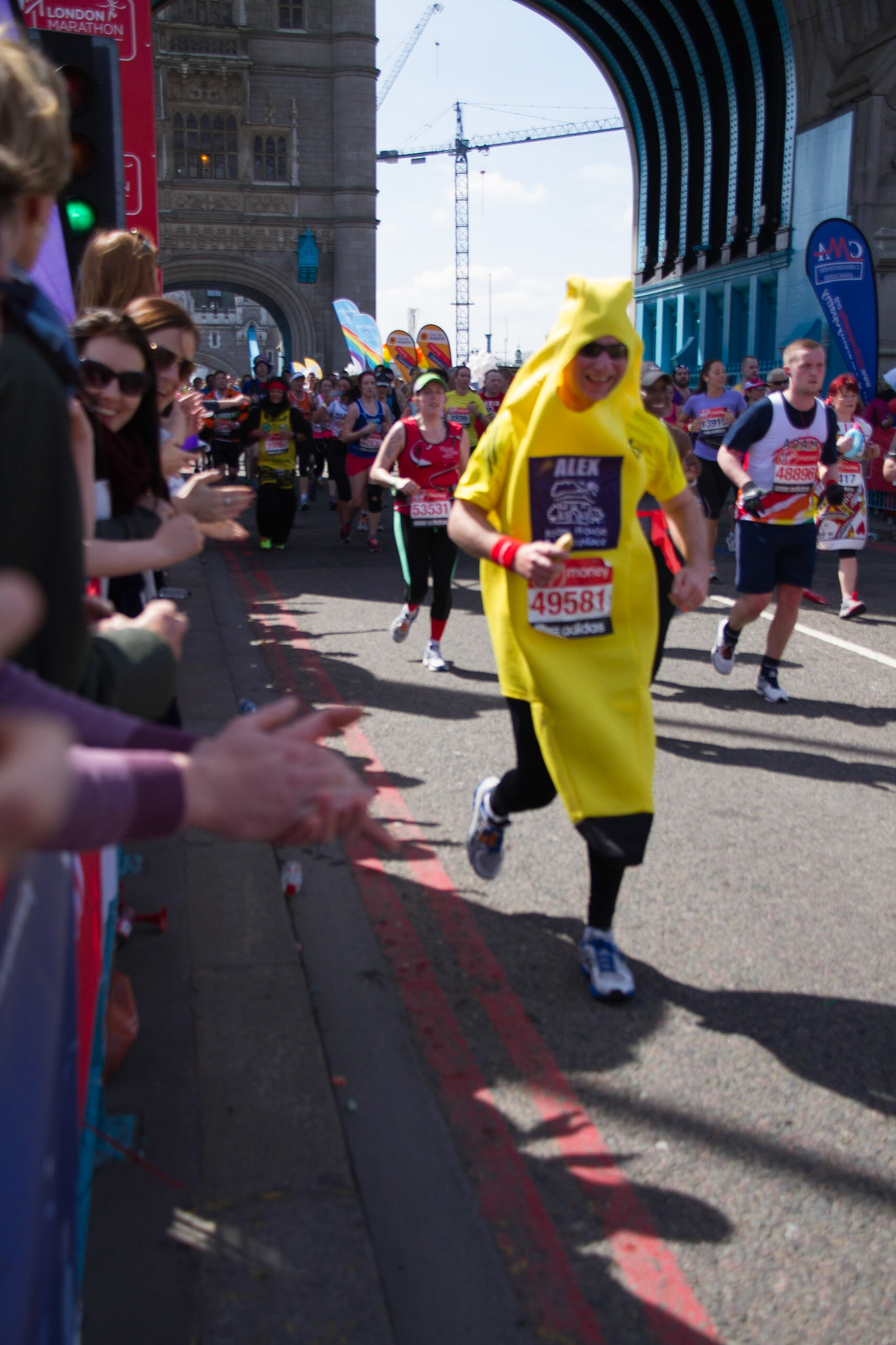 The banana in action