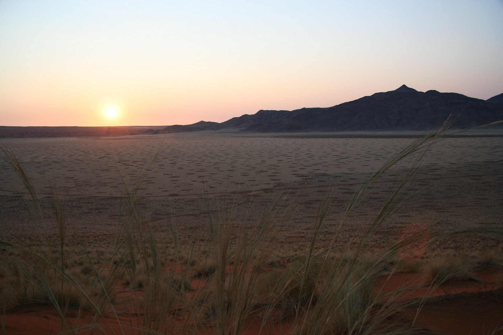 Sunset, as seen from the dunes