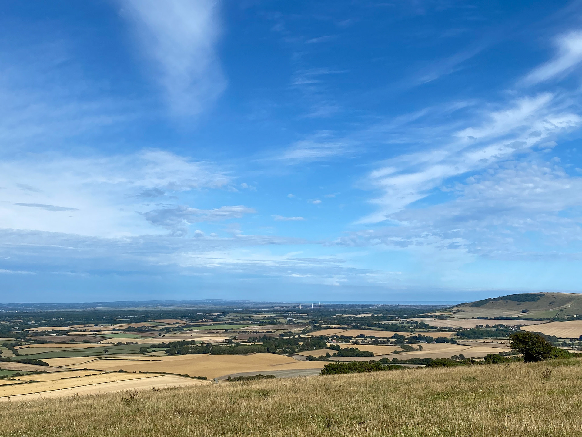 Thunderstorms made way for a glorious afternoon! Bostal Hill view