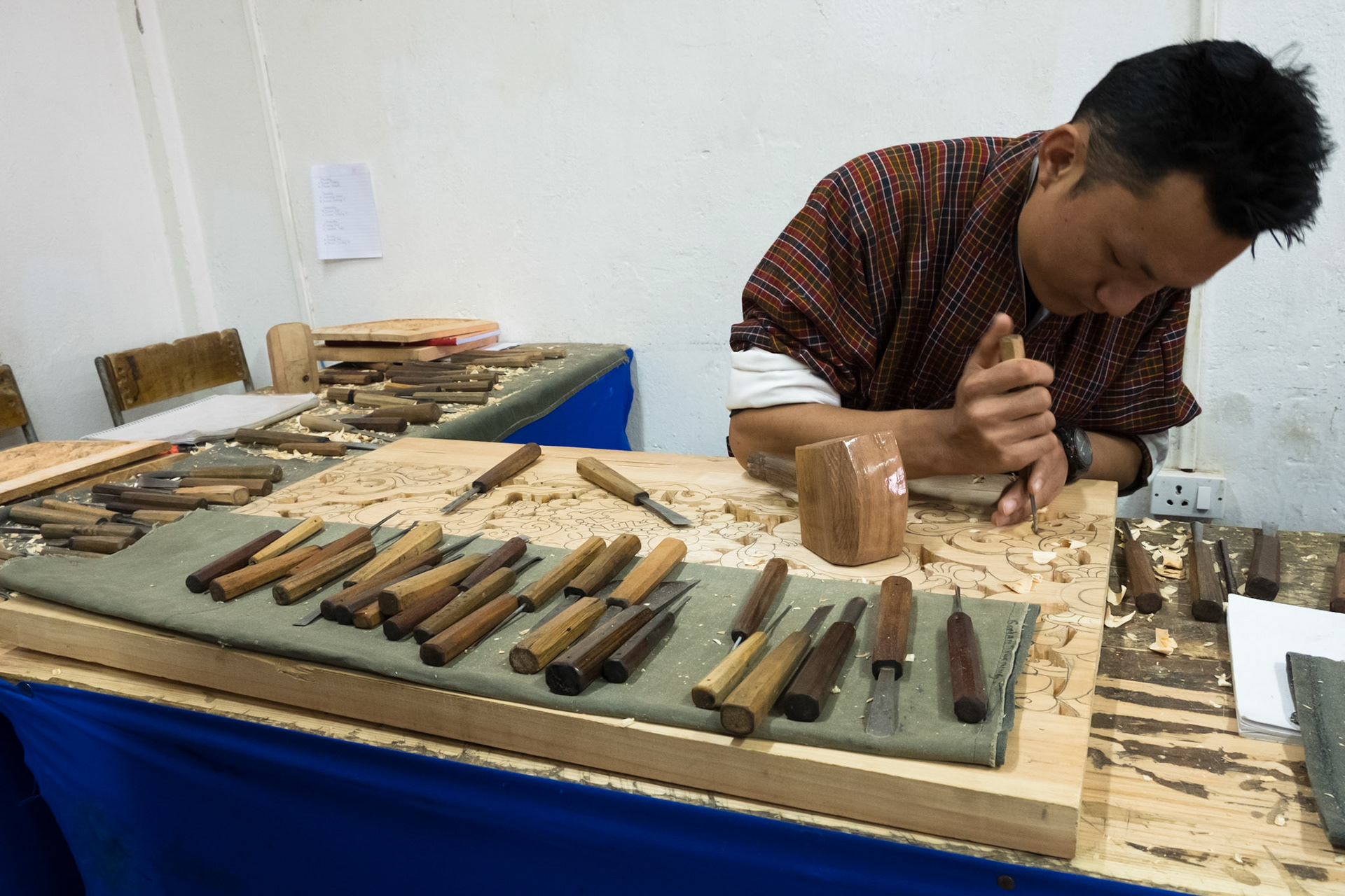 Pupil at the National Institute for Zorig Chusum