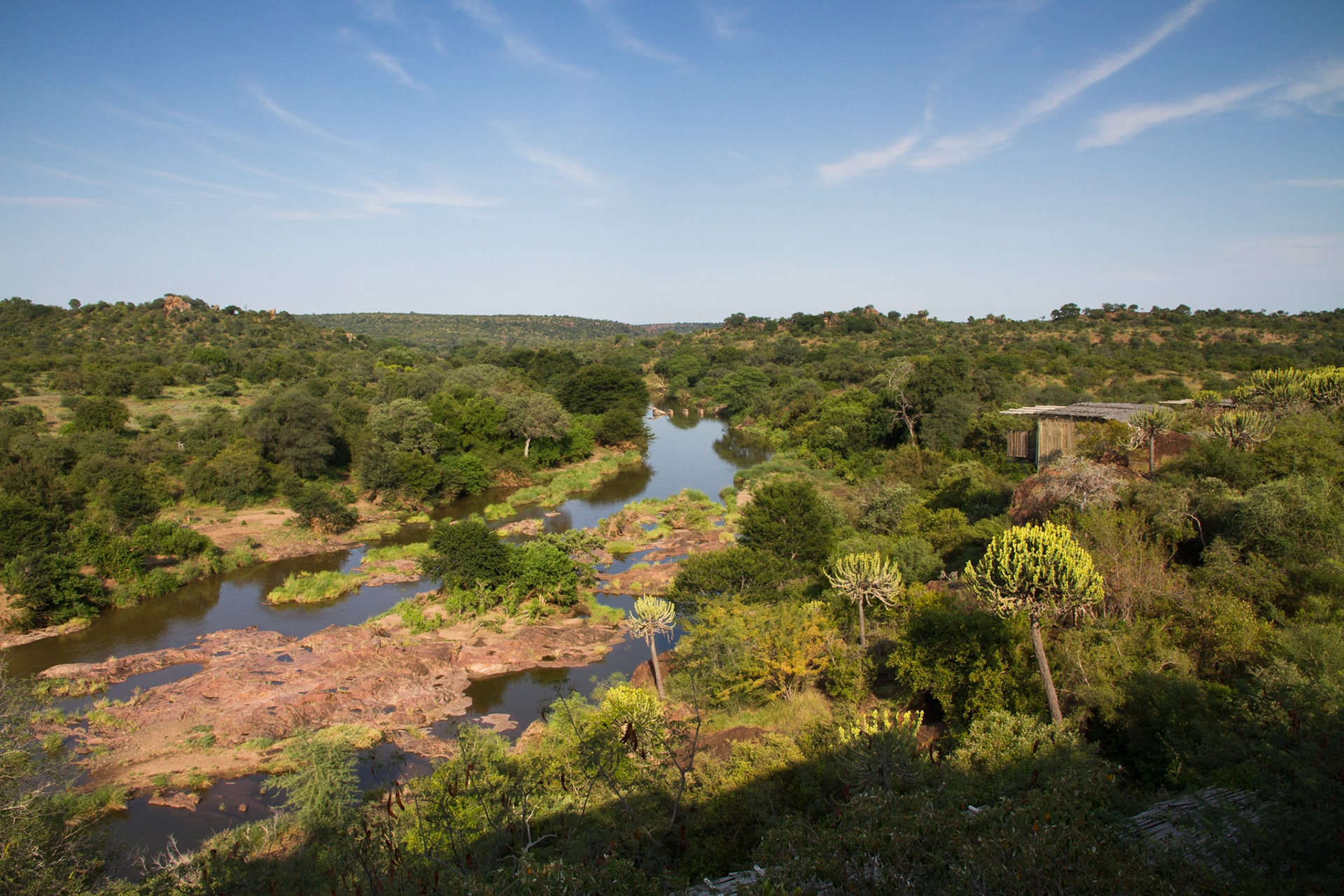 View from top rooms at Lebombo, Kruger NP