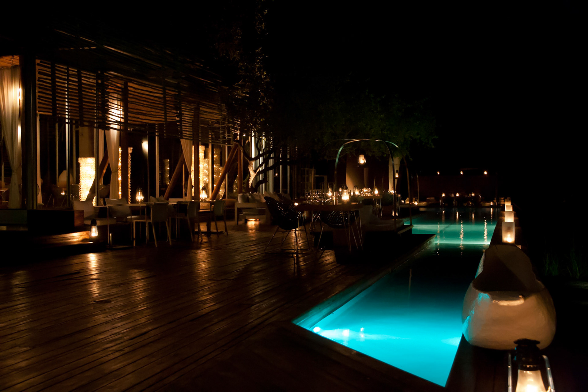 Dinner on the deck, Lebombo