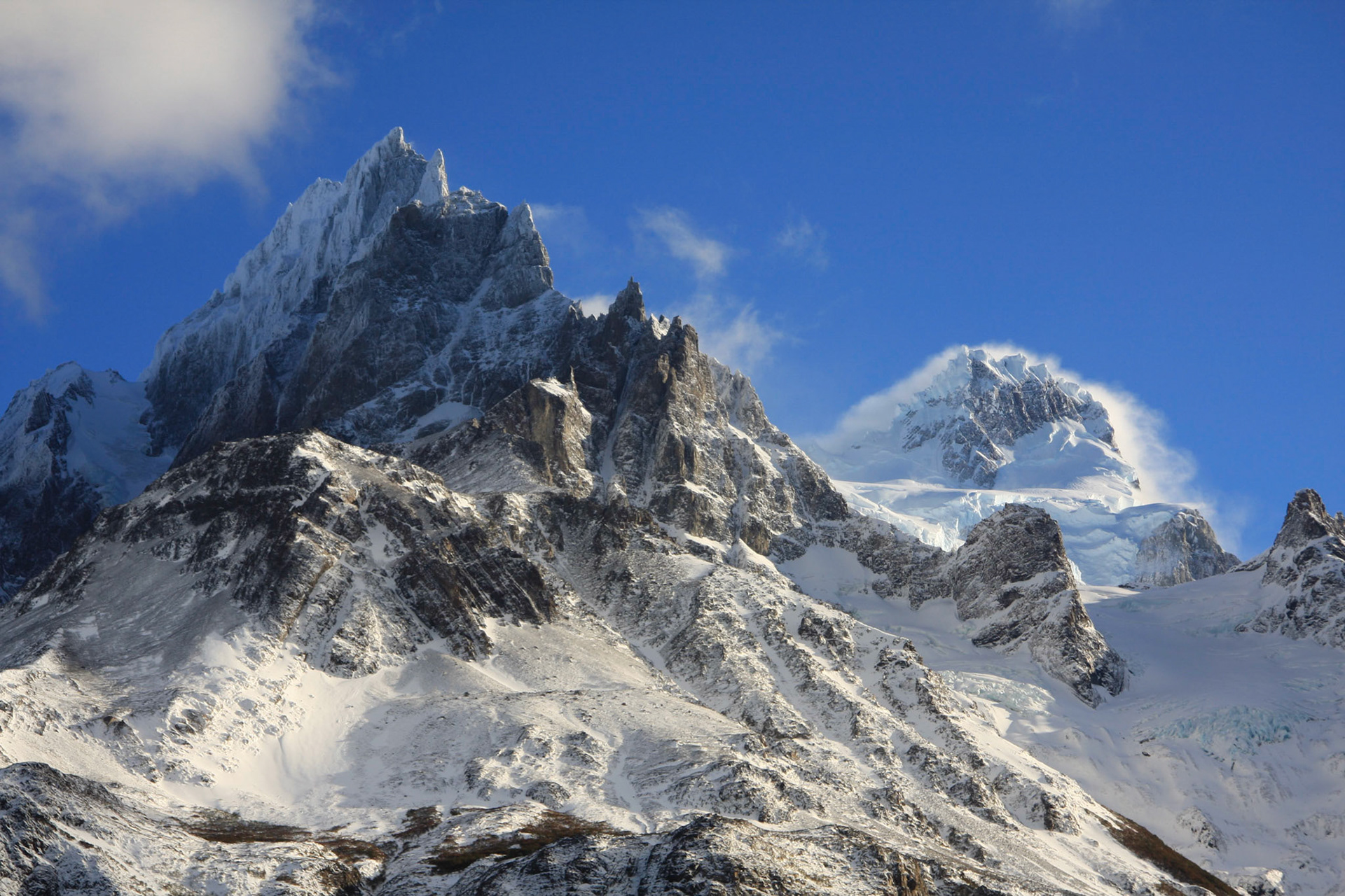 Close up of Paine Grande