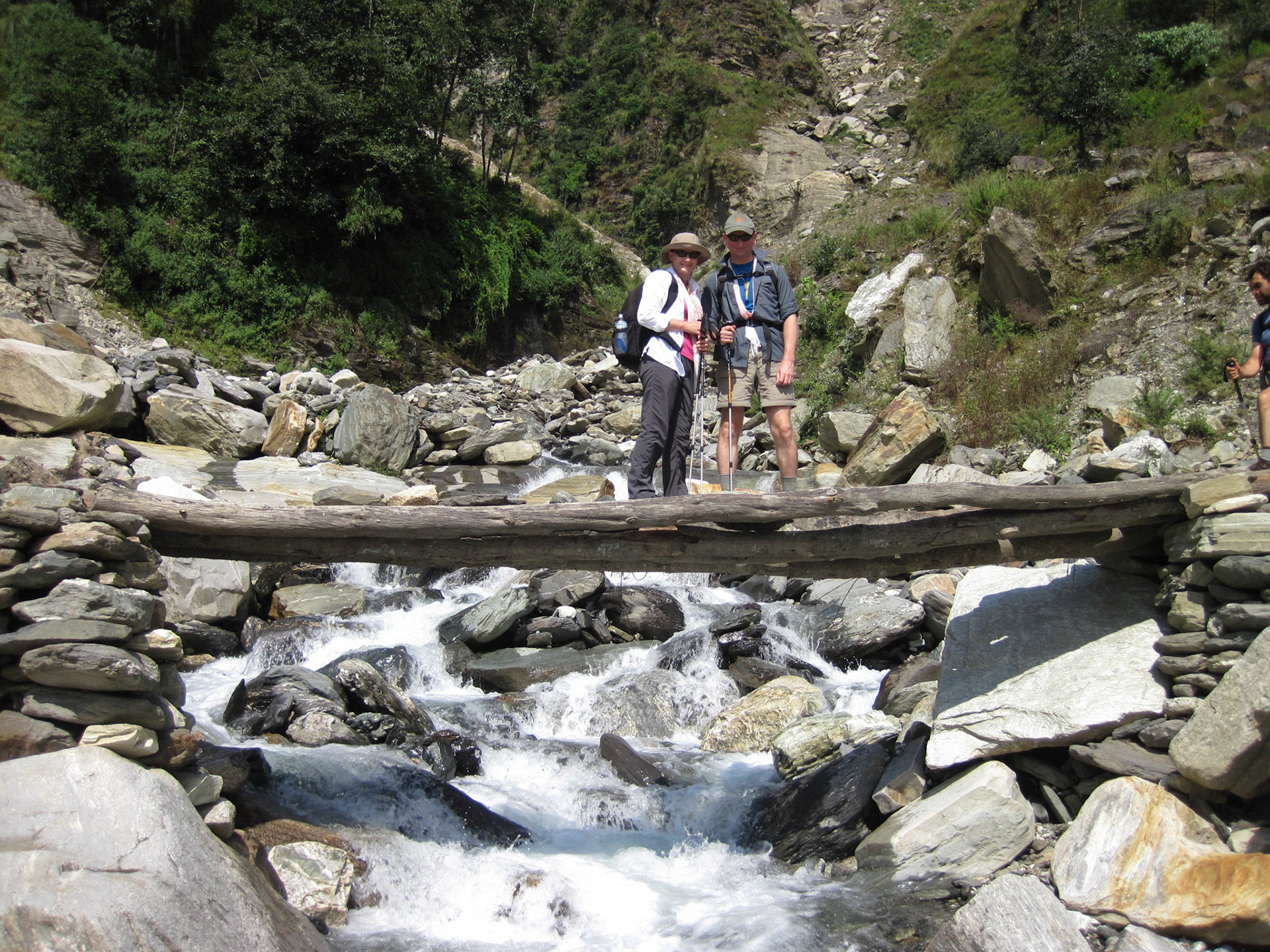 This river had a bridge!