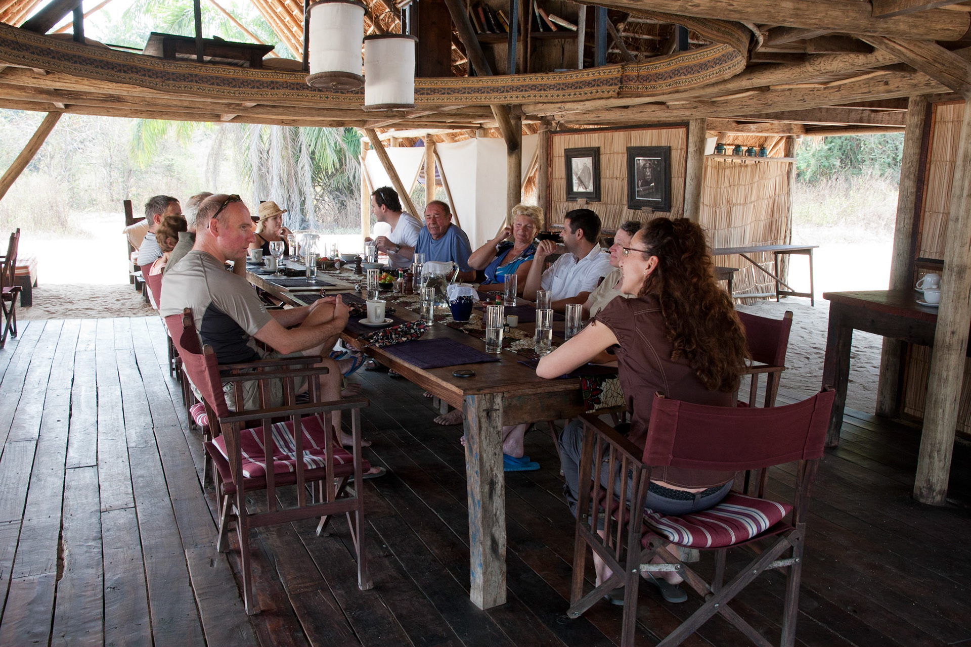 All meals at Mahale were sociable occasions