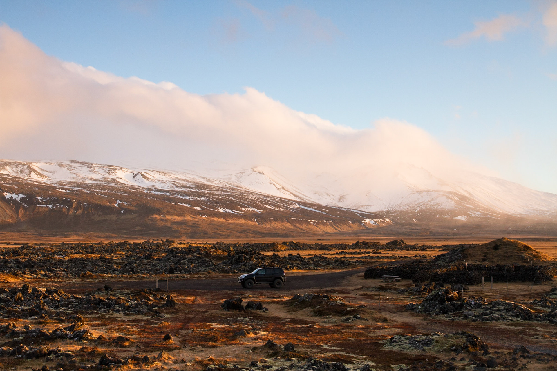 View from the "dead whale" beach, Snaefellsnes