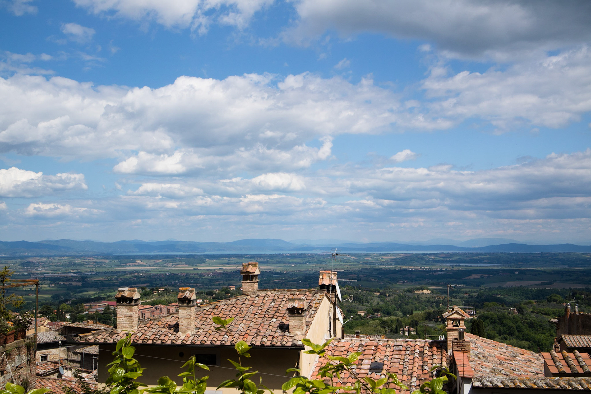 View east from Montepulciano
