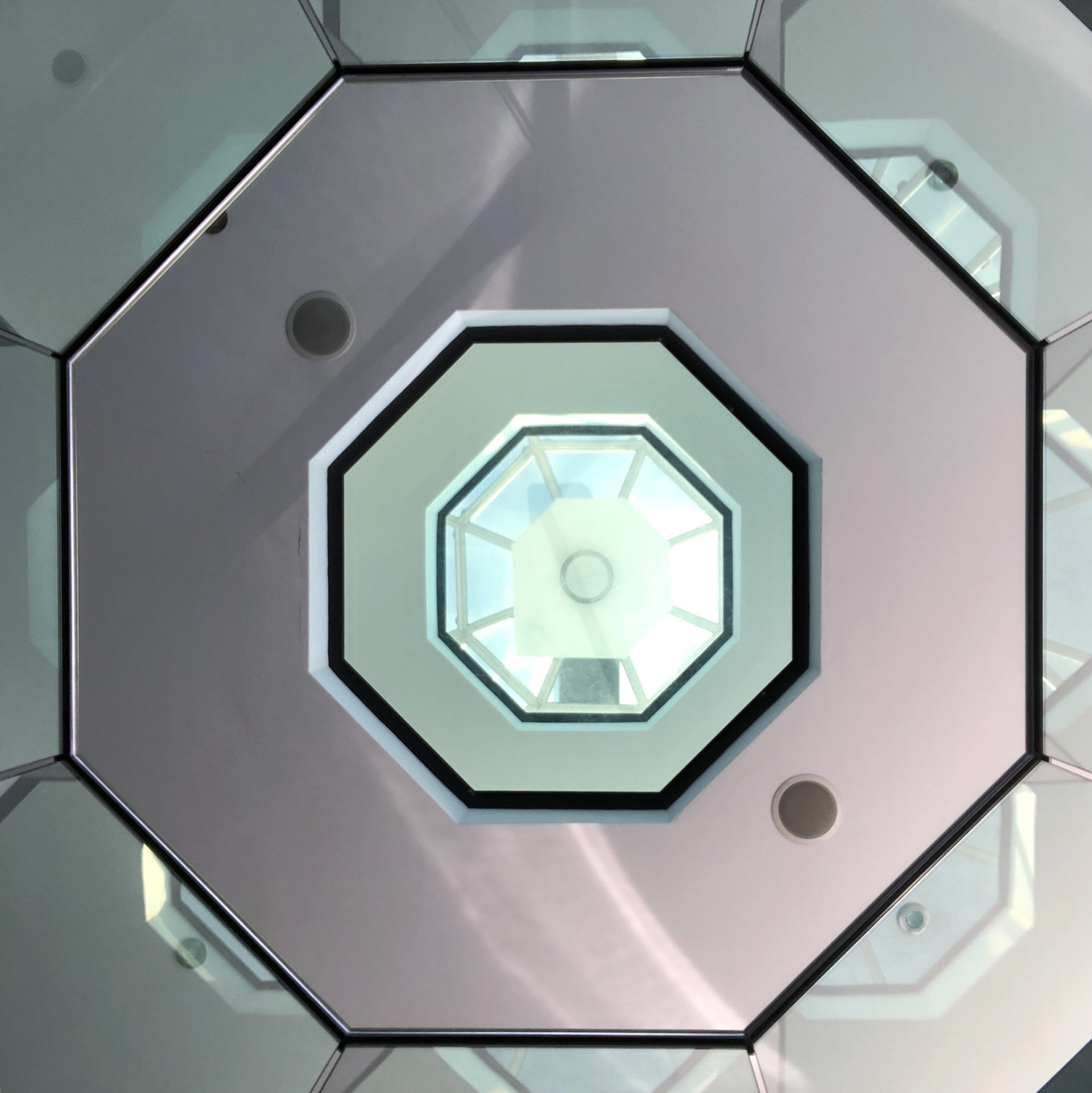 Looking up to the top of the lighthouse