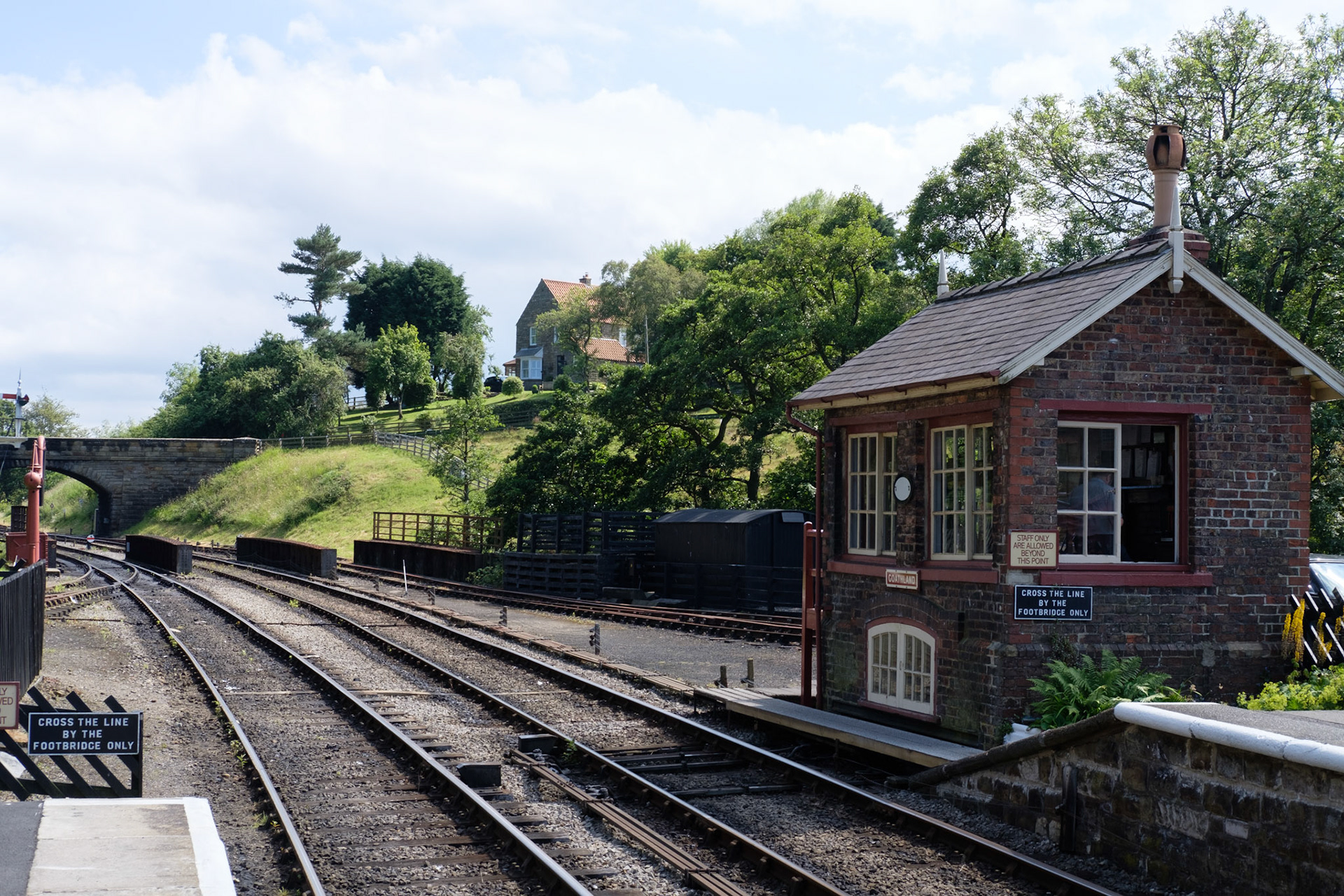 Goathland station on North York Moors steam railway