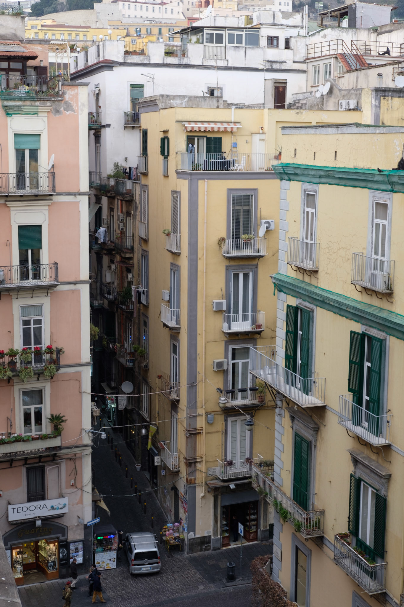 View from our balcony at Attico Partenopeo