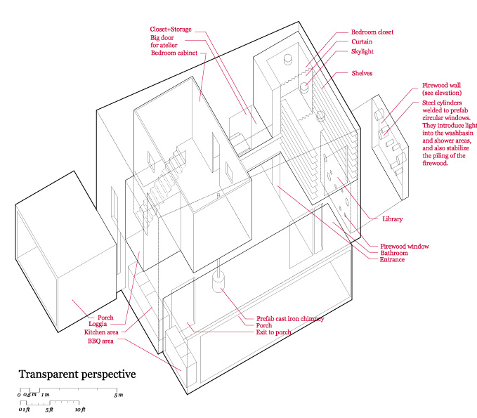 Cabin Axonometric