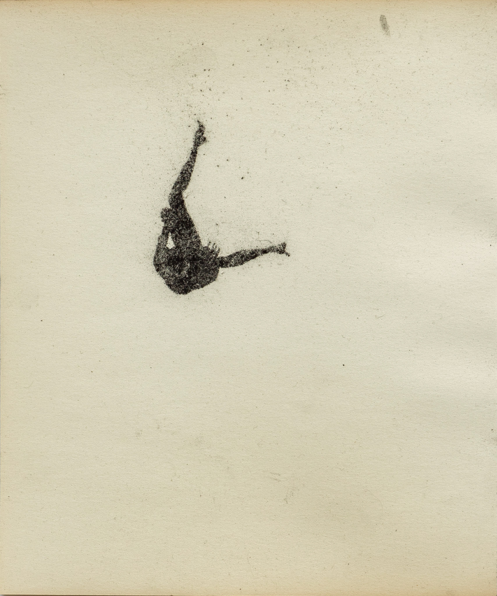 Untitled, graphite(powder) on paper, 23,9 x 20 cm, 2020