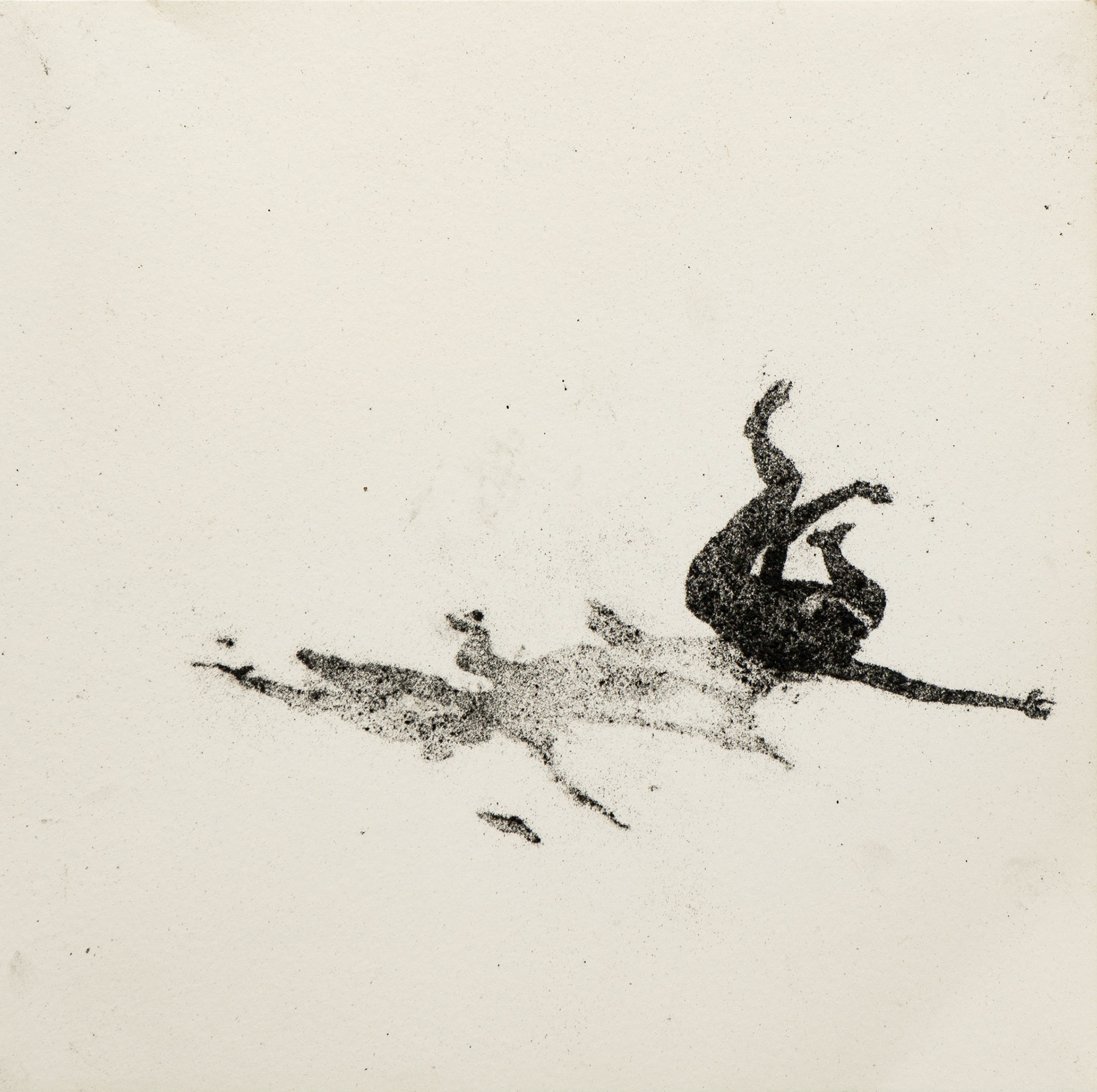 Untitled (38), graphite(powder) on paper, 23,4 x ± 23,4 cm, 2020