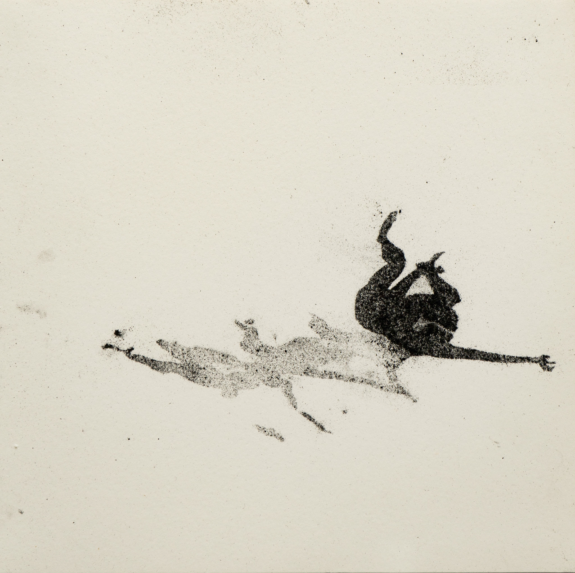 Untitled (37), graphite(powder) on paper, 23,4 x ± 23,4 cm, 2020