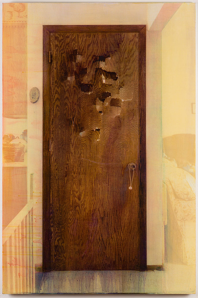 no truer words were spoken v1,2020,gum bichromate, watercolor on traditional ground, muslin on panel, soluvar,26.5 X 40