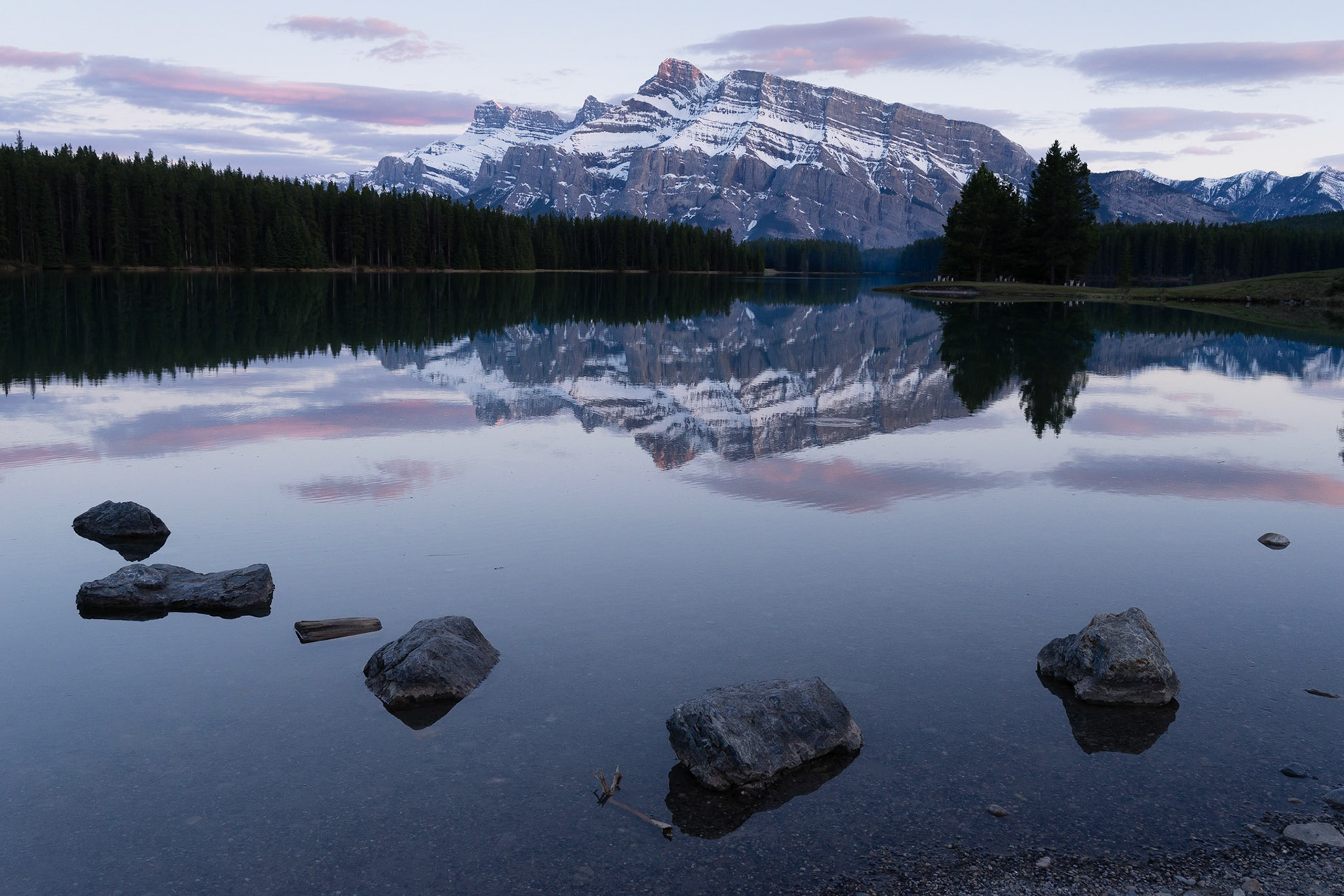 Two Jack Lake, near Banff, AB, Canada