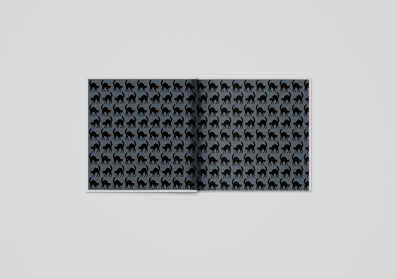 Endpaper design by Sz+ and Ien van Laanen for SCP (The Netherlands). Van pech en rampspoed (On bad luck and disaster) New year's gift, 2013