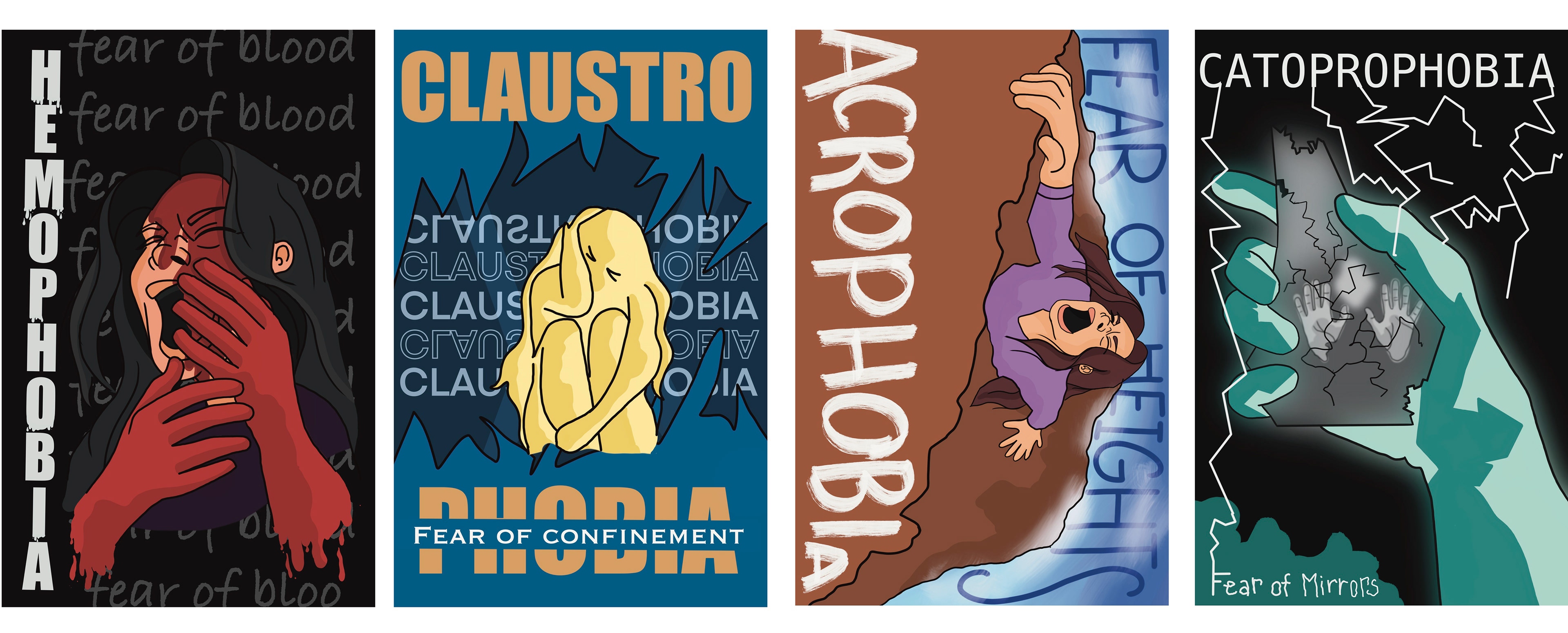 Gaby Bush, Phobia Series, Design, Lakewood High School, Educator: Annie McQuay, Grade 12,  Honorable Mention