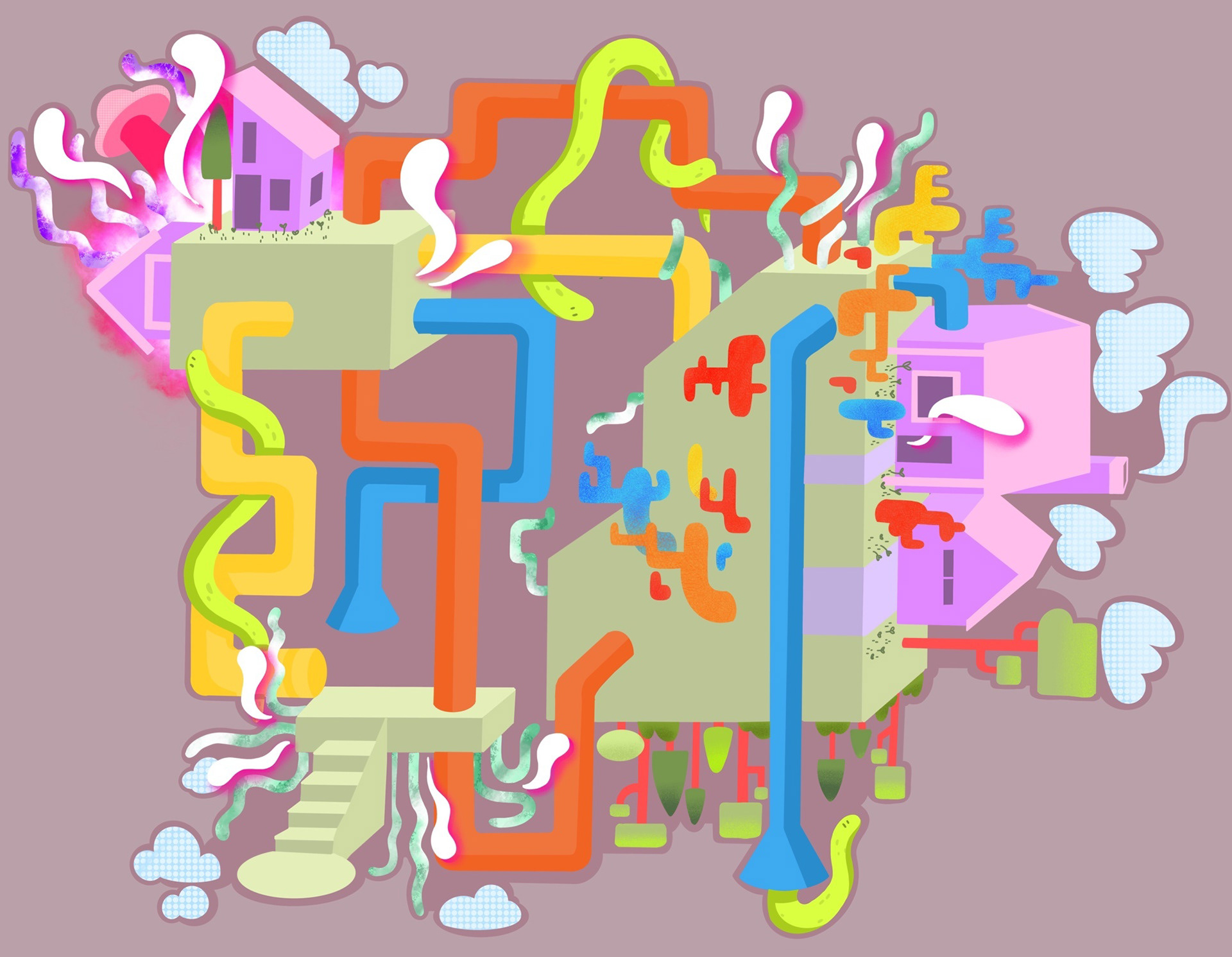 Mila Gresh, Fantasy Enviroment, Digital Art, Chagrin Falls High School, Educator: Jill Eisert, Grade 9,  Honorable Mention