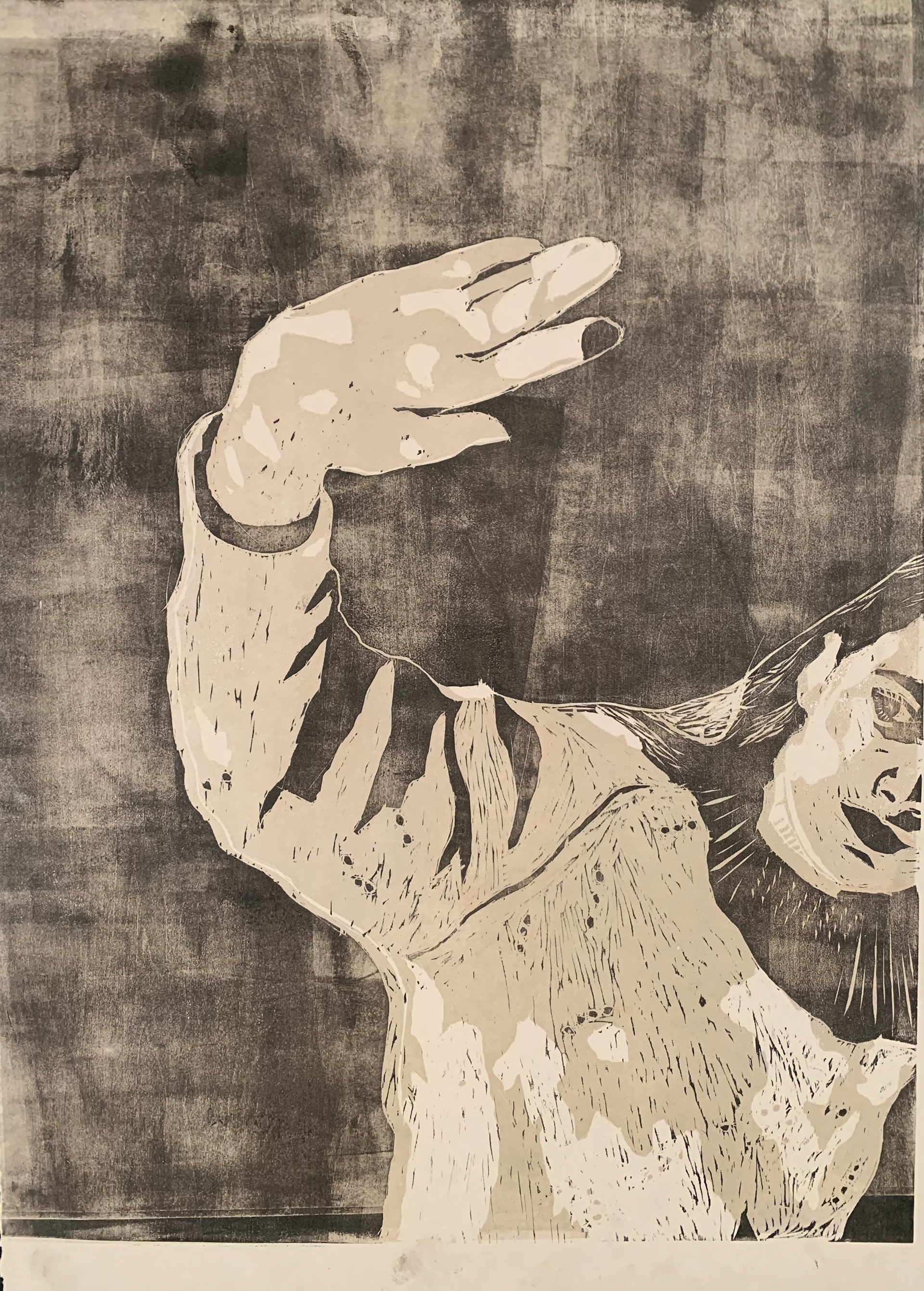 Martina Aucejo, Fragmented Light, Printmaking, Hathaway Brown School, Educator: Shelly Ahern, Grade 9,  Honorable Mention