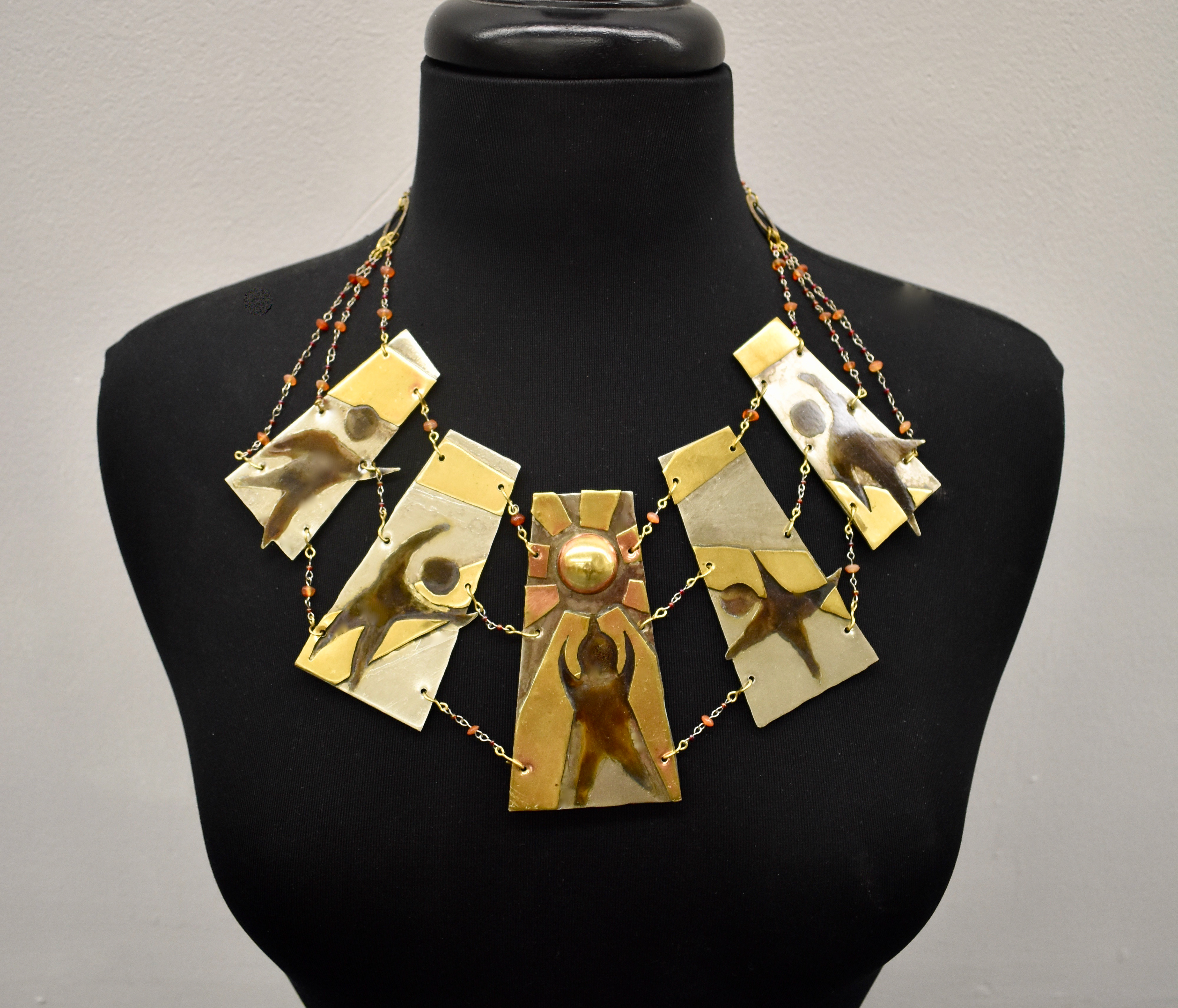 Delainey Wyville, Aztec Sun Worship, Jewelry, Chagrin Falls High School, Educator: Libby Harrold, Grade 11,  Honorable Mention