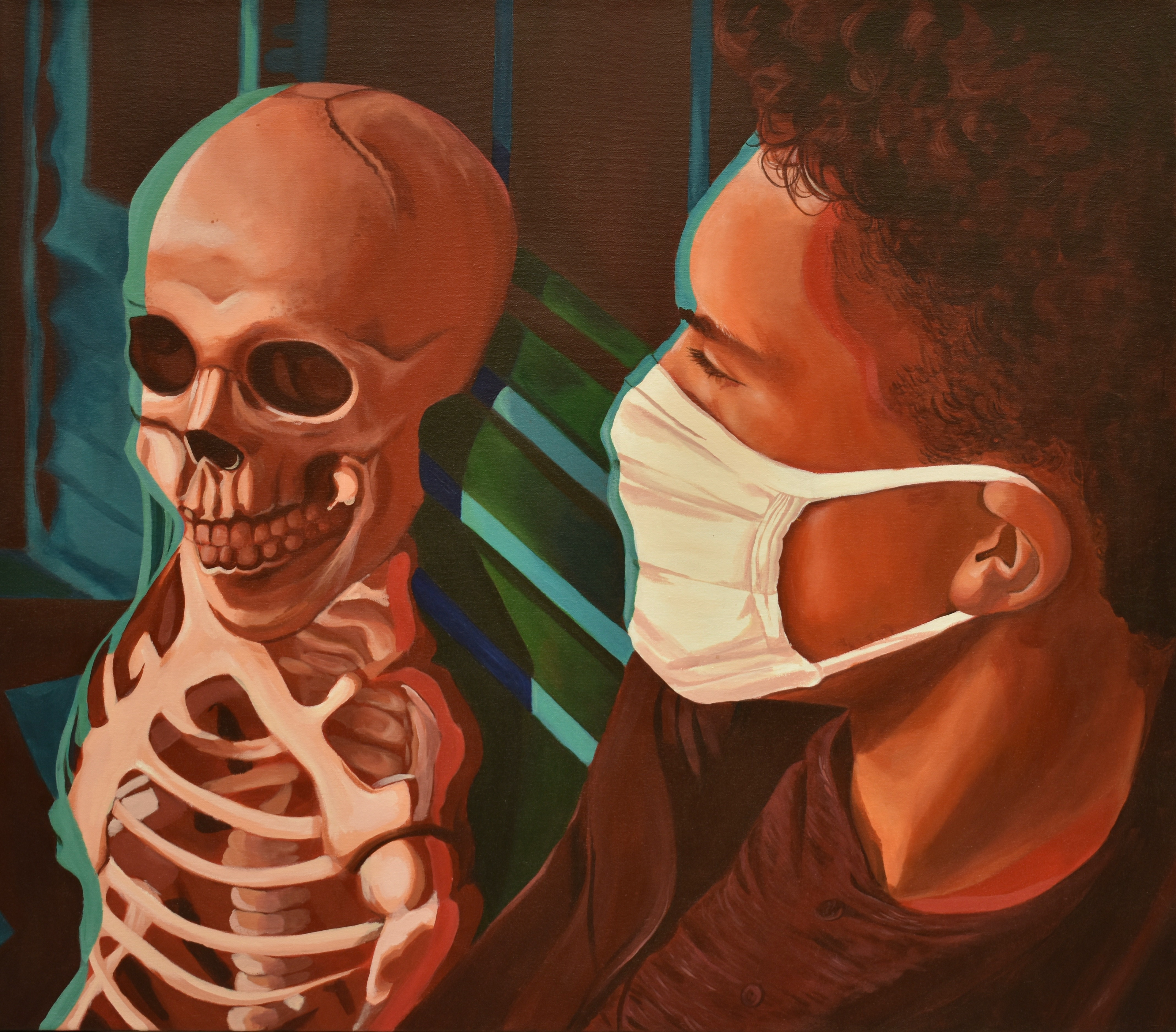 Noelle Kostyack, I Know You, Painting, North Royalton High School, Educator: Katie Ford, Grade 12, Gold Key Award