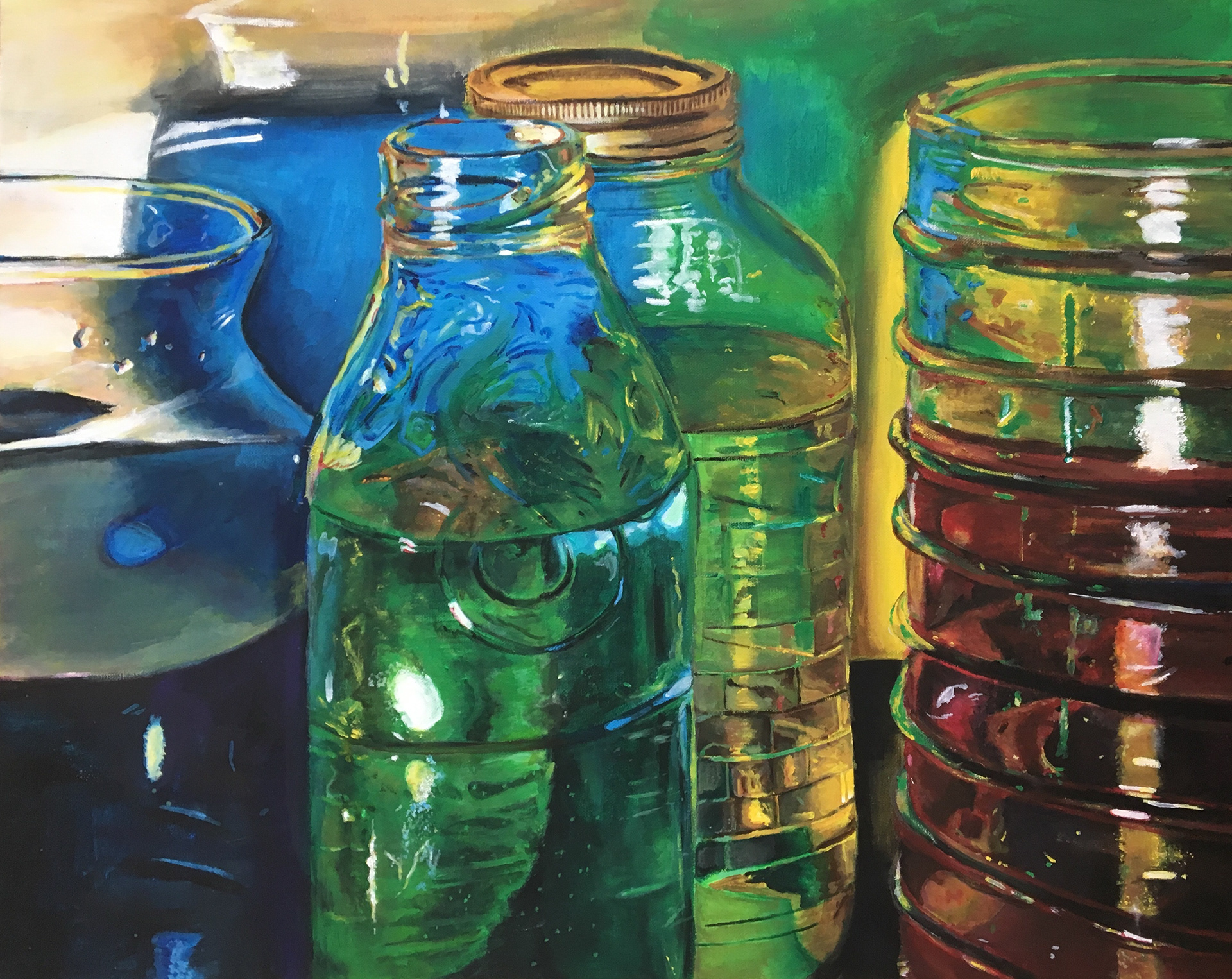 Margaret Eibler, Green With Envy, Painting, Kenston High School, Educator: Andie Quinn, Grade 12,  Honorable Mention