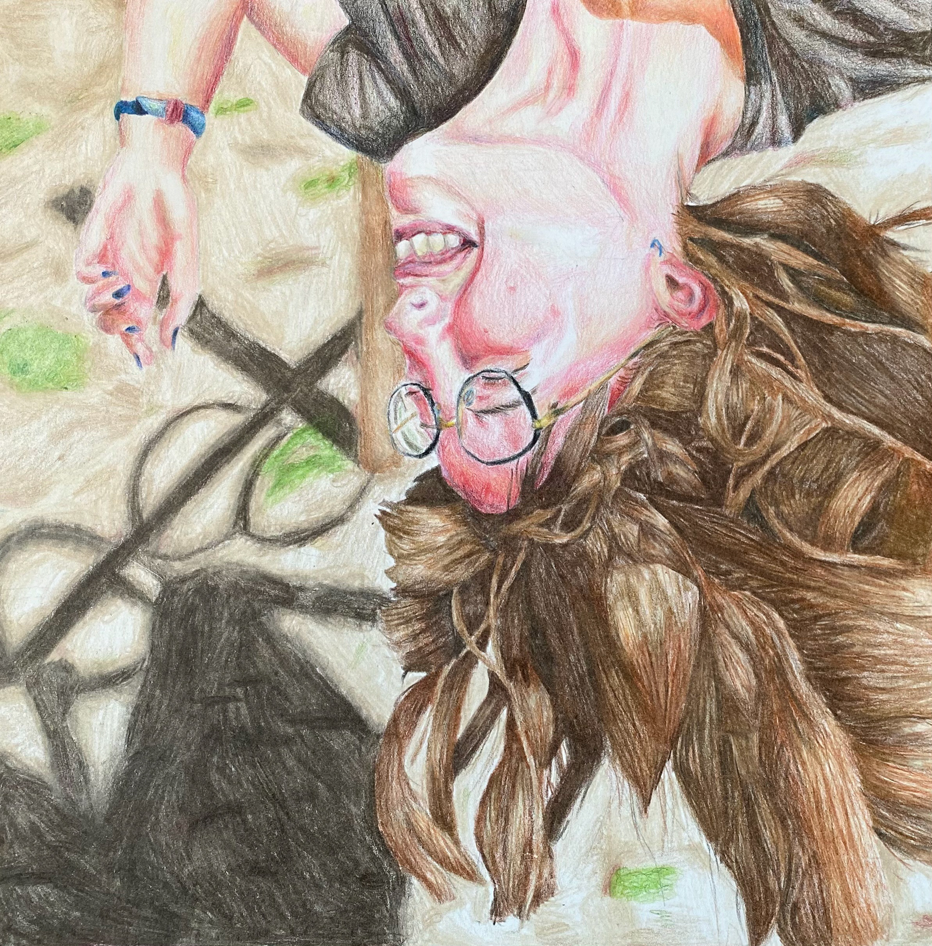 Amalija Marich, Turn That Frown Upside Down!, Drawing & Illustration, Lakewood High School, Educator: Kari Sanford, Grade 9,  Honorable Mention