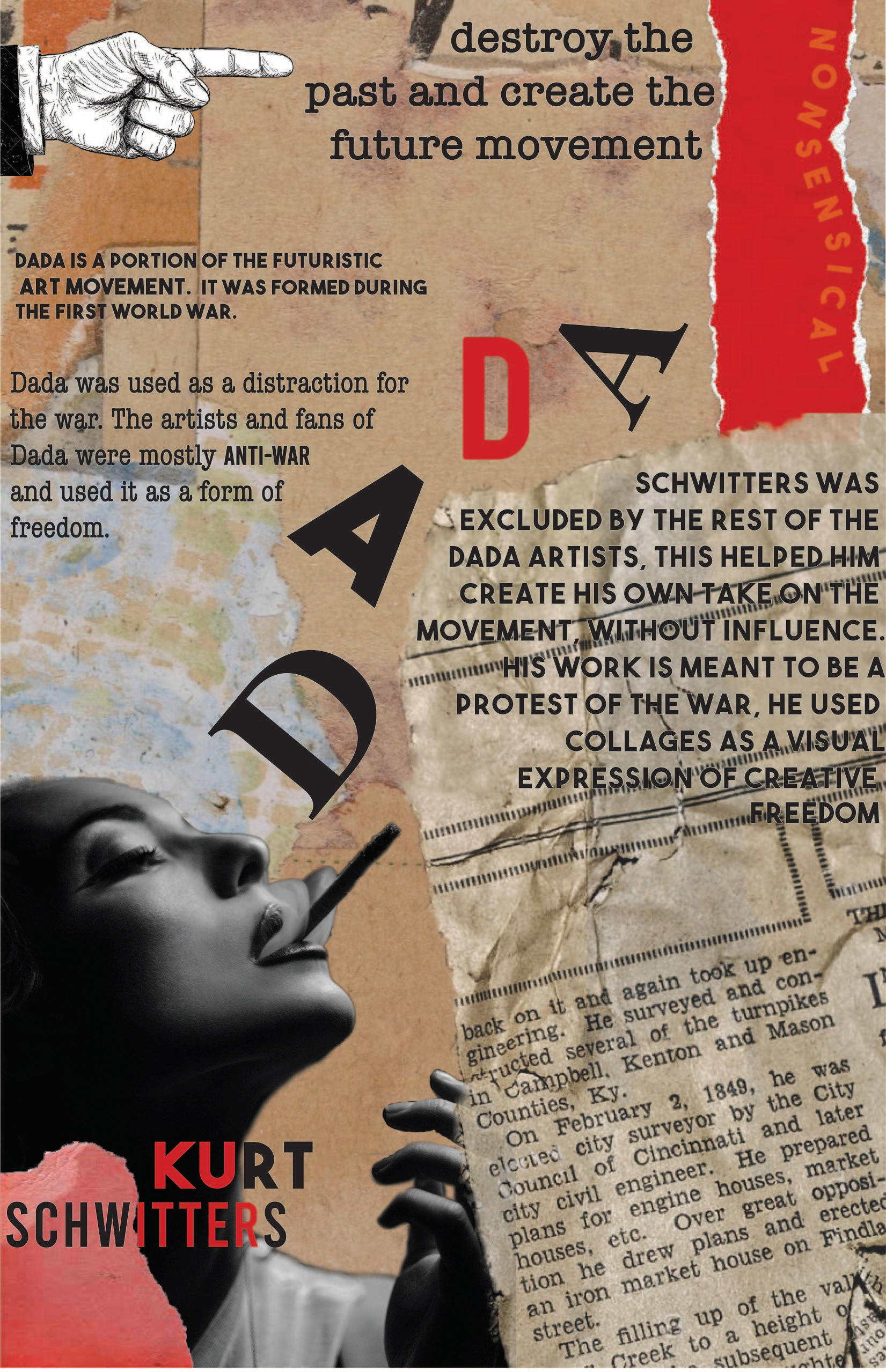 Mary Kate Kahl, Art Movement Poster, Design, St Joseph Academy, Educator: Beth Pleban, Grade 12,  Honorable Mention