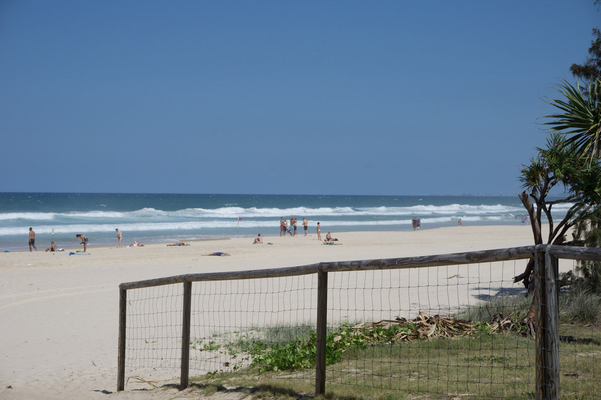 La plage de Gold Coast (Surfer's Paradise)