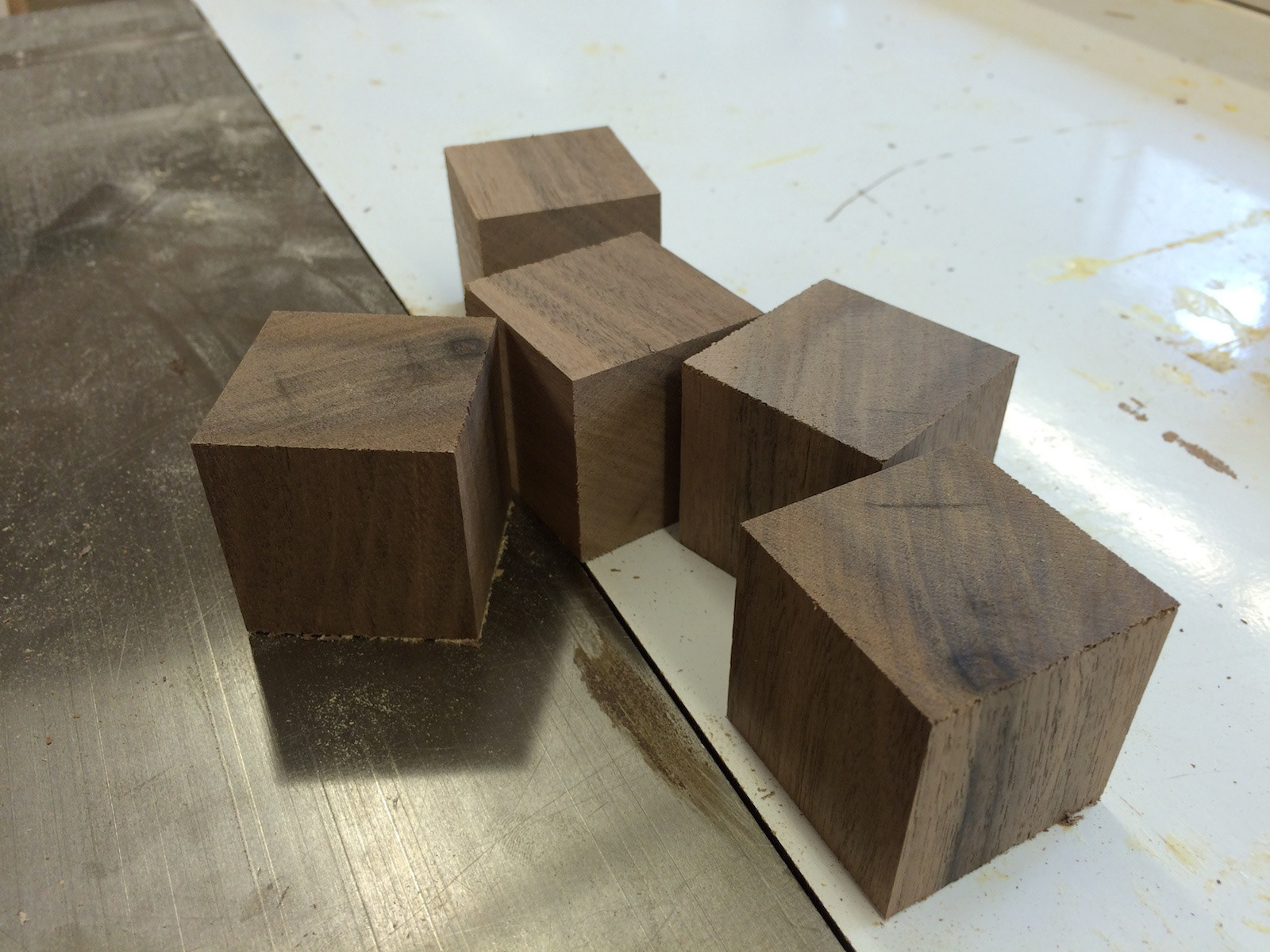 If only I were confident enough to make just 5 final cubes and call it a day. I burned through and experimented on over 30 blocks until I had my final set.