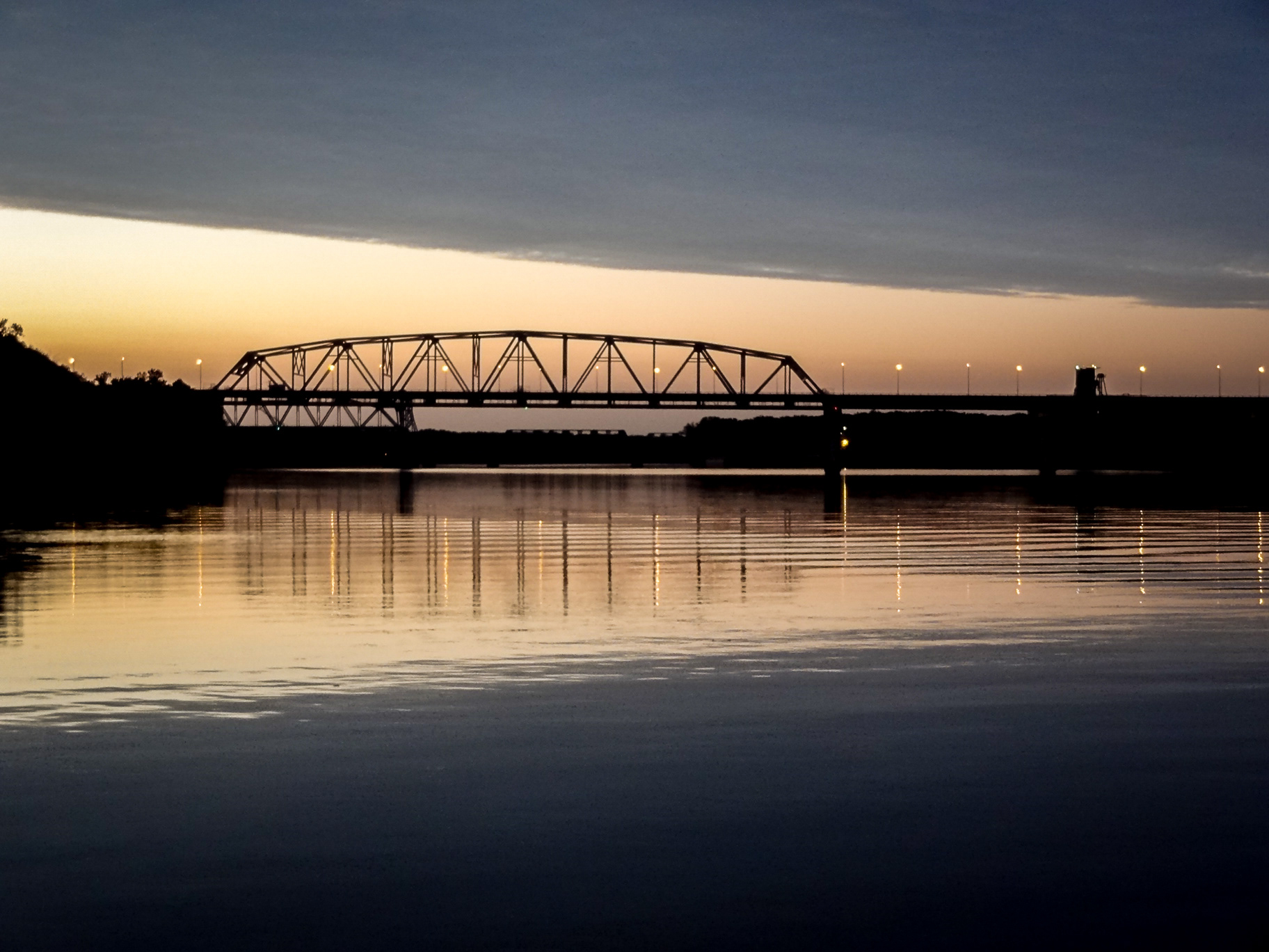 Missouri, Hannibal bridge across the Mississippi