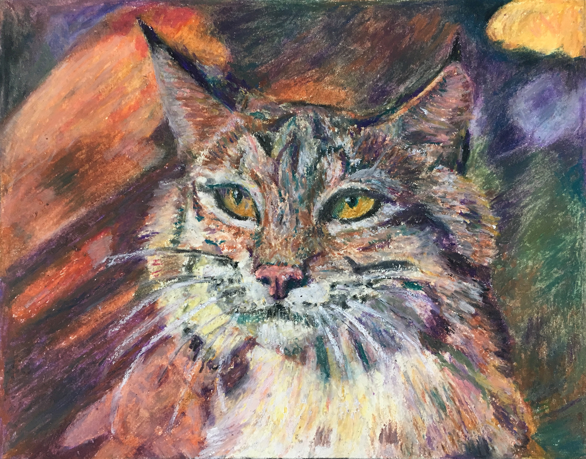 'Boudreaux' - Oil pastel on paper, 2019