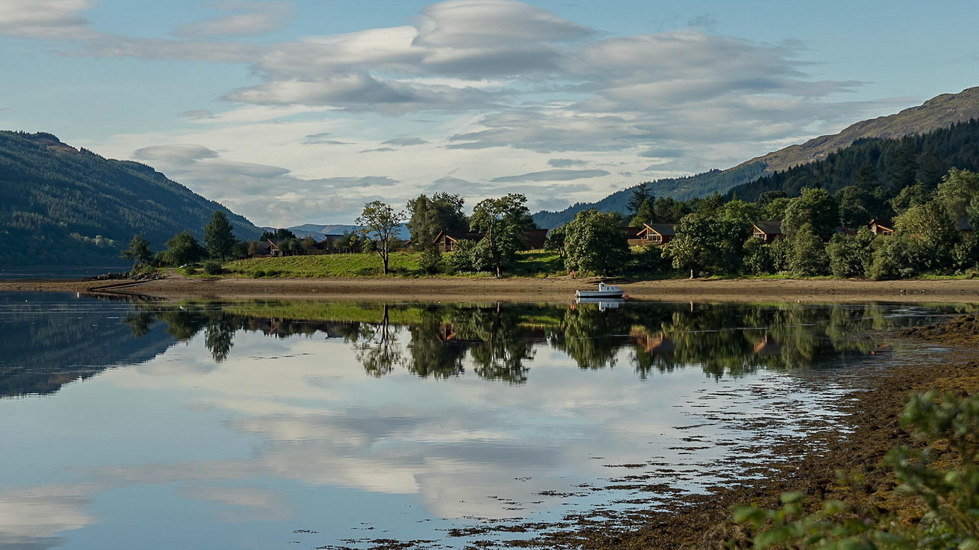 Loch Long Cabin Reflections