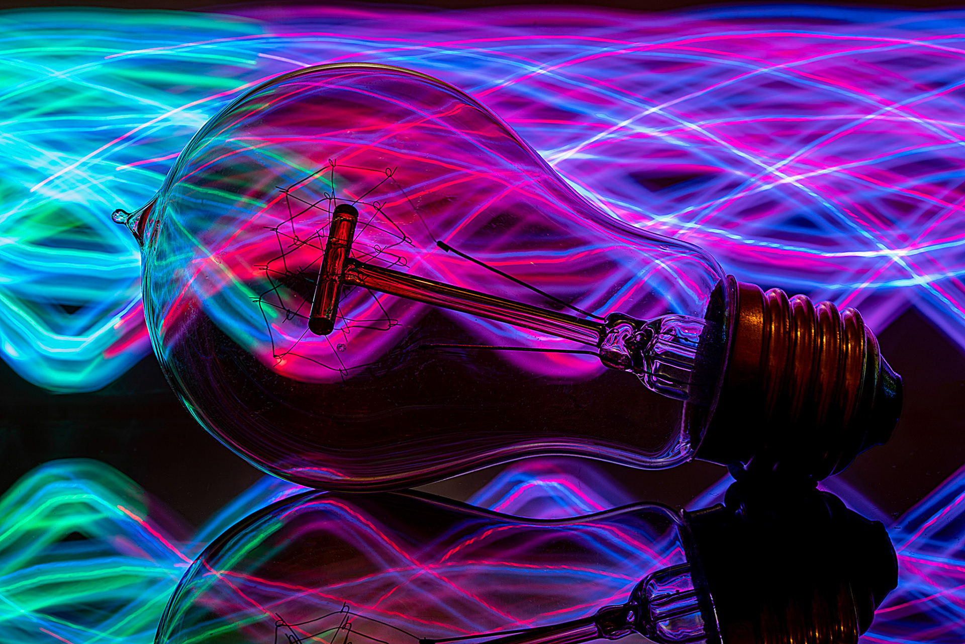 Light Painted Bulb