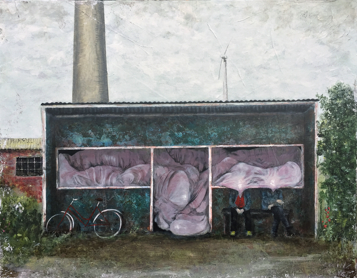 #amarschderwelt., 90x70, Acryl auf Leinwand (vergeben)