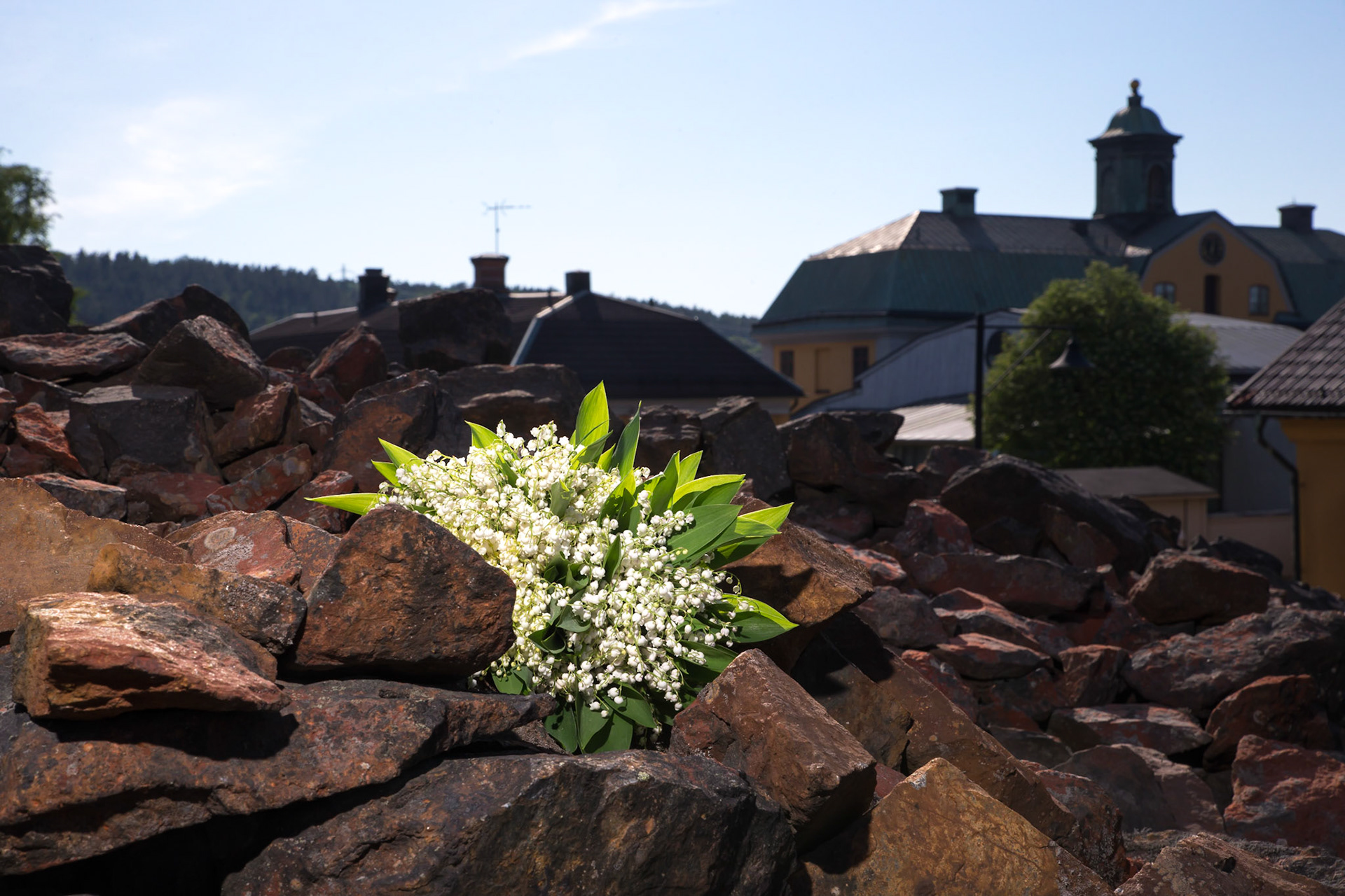 Patrik Bäck och Ylva-Li Klockares s bröllop vid Falu Gruva, gruvan
