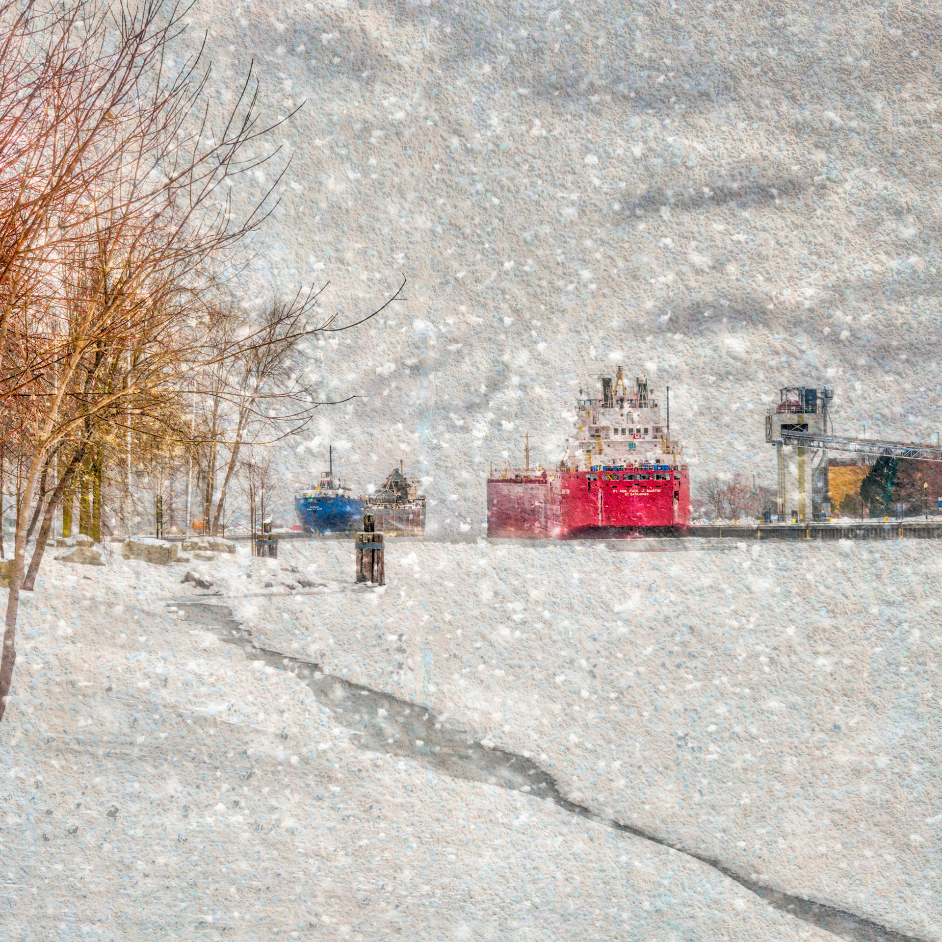 Winter Owen Sound Harbour © Irwin Seidman