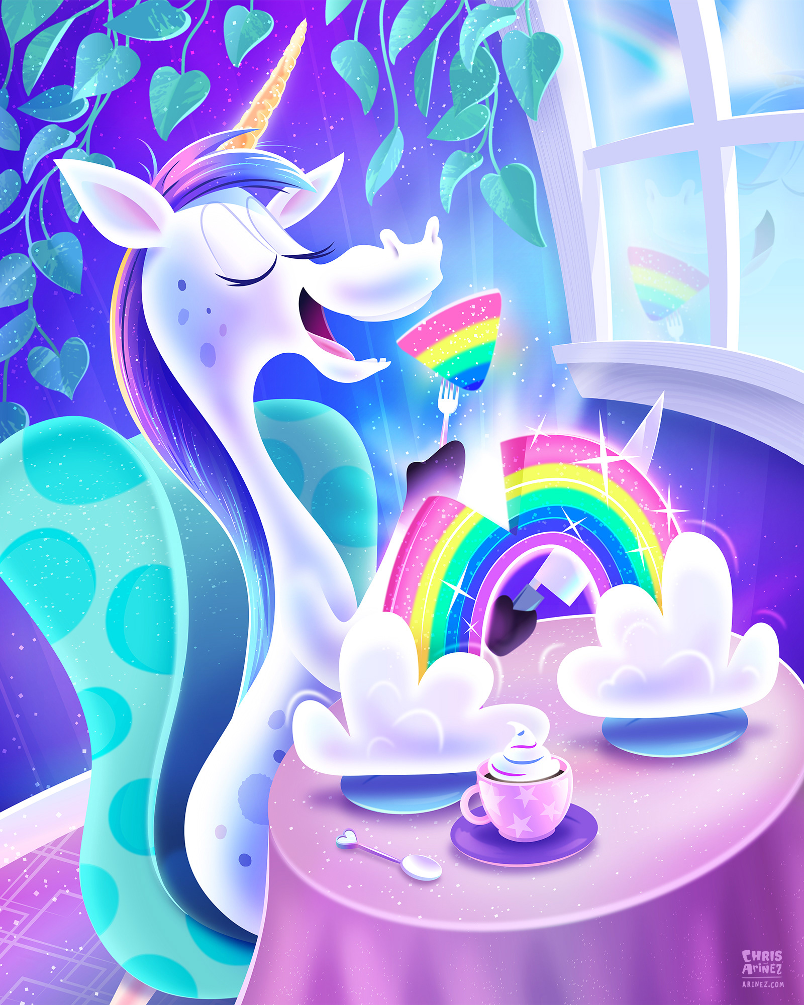 Christopher Arinez Illustration Graphic Design Unicorn Out To Lunch Christopher Arinez Illustration Graphic Design Unicorn Out To Lunch