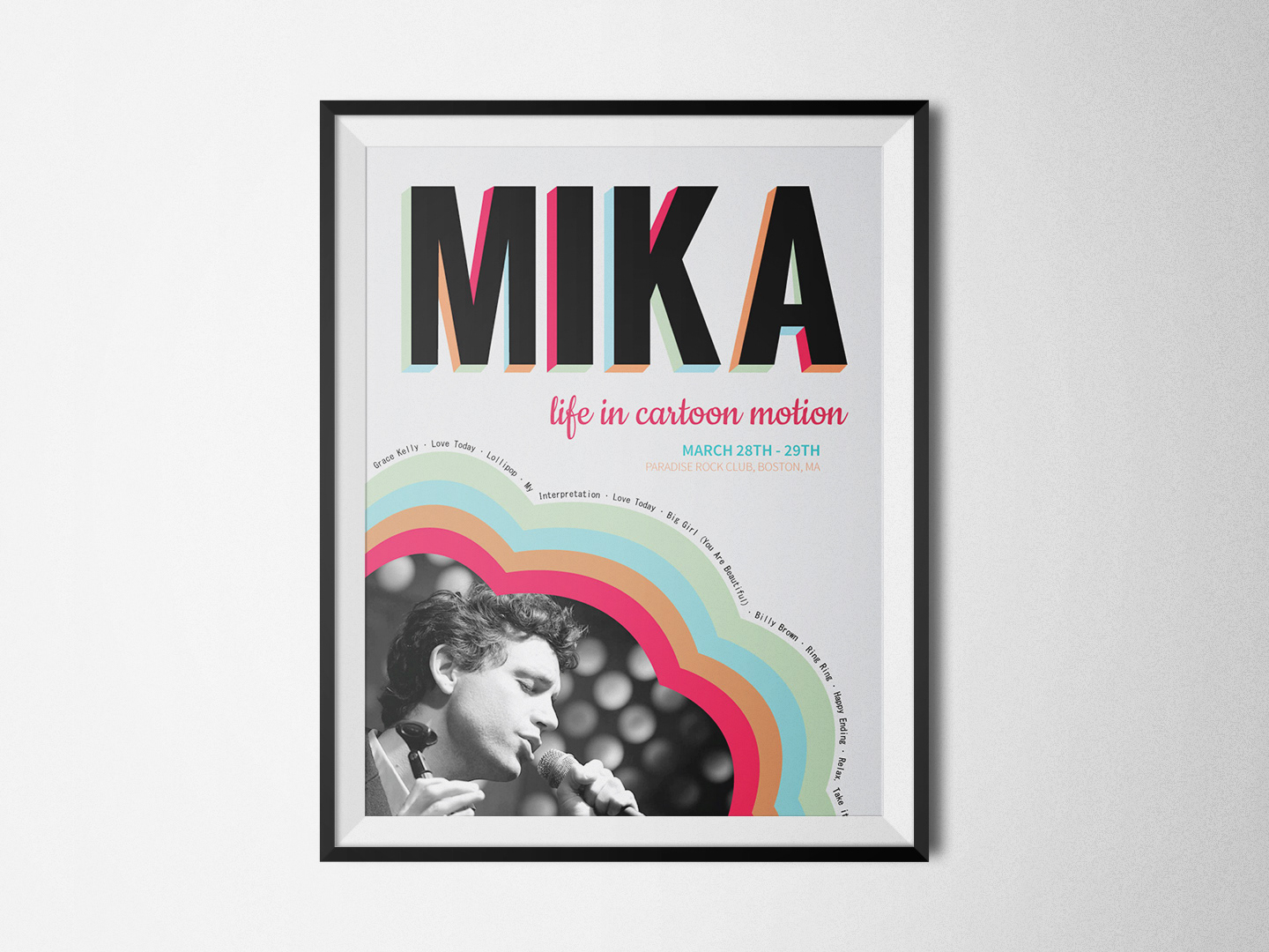 Tricia Jones - MIKA - Concert Poster