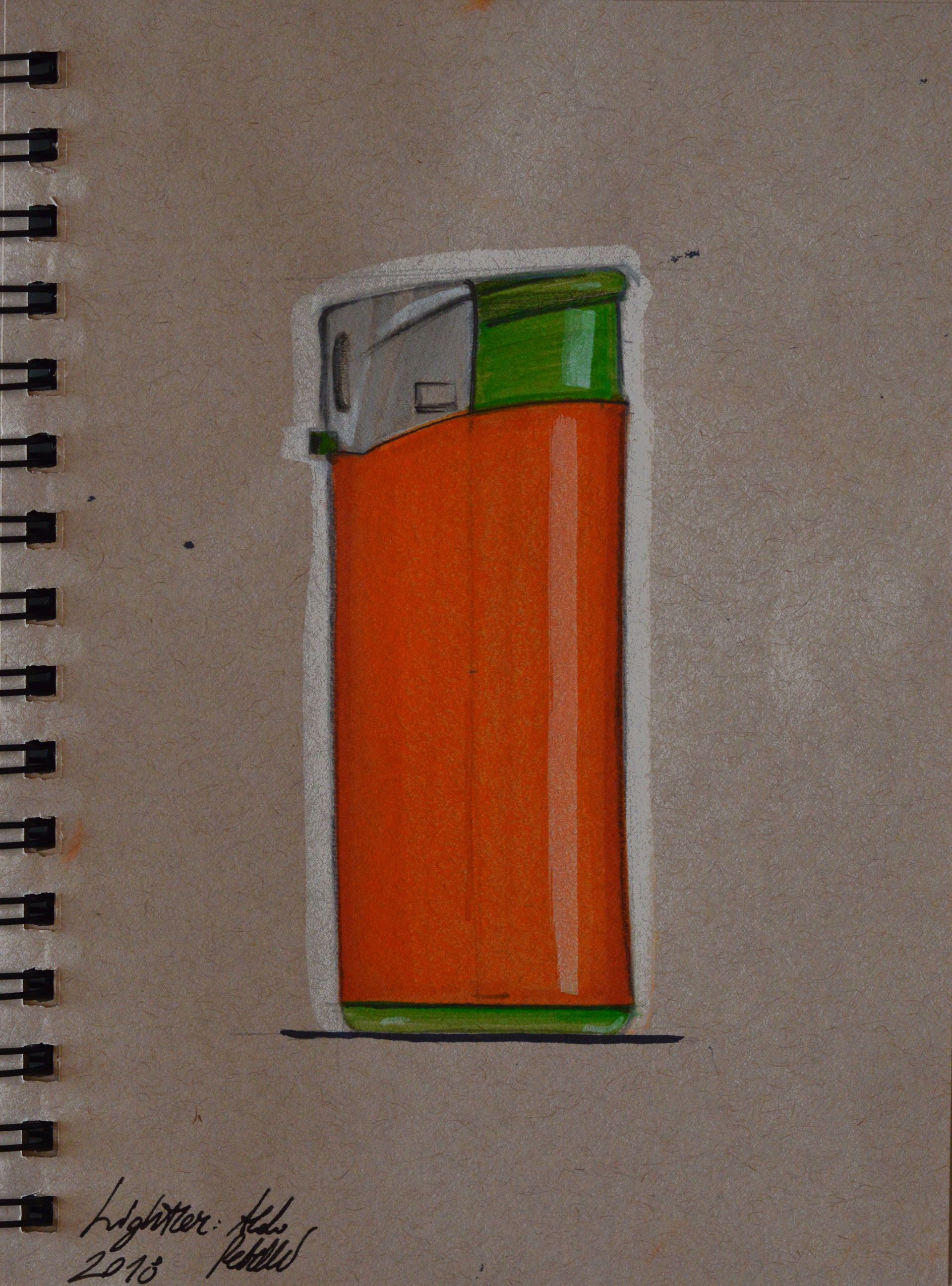 Orange lighter