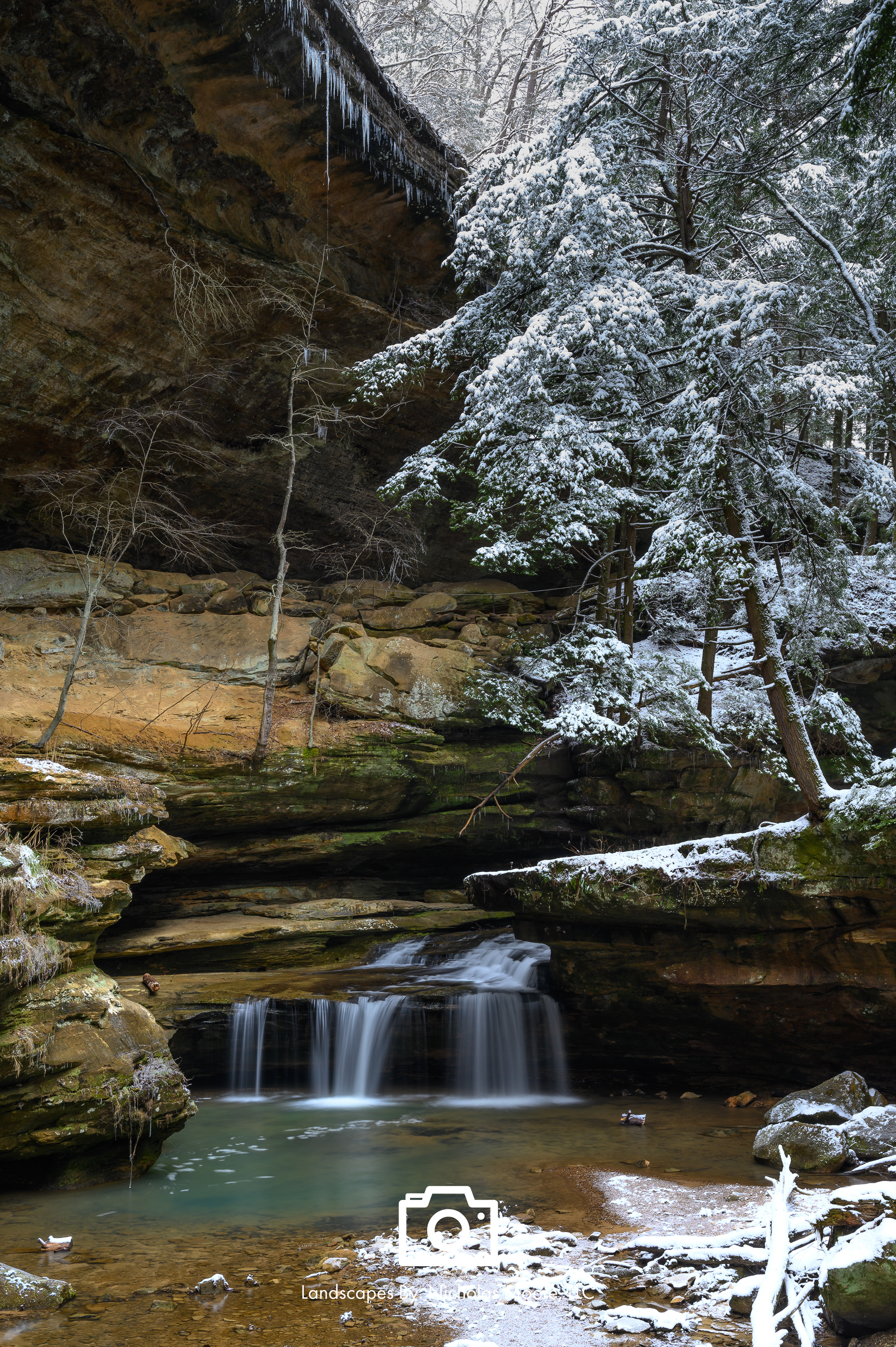 February - Middle Falls, Old Mans Cave, OH