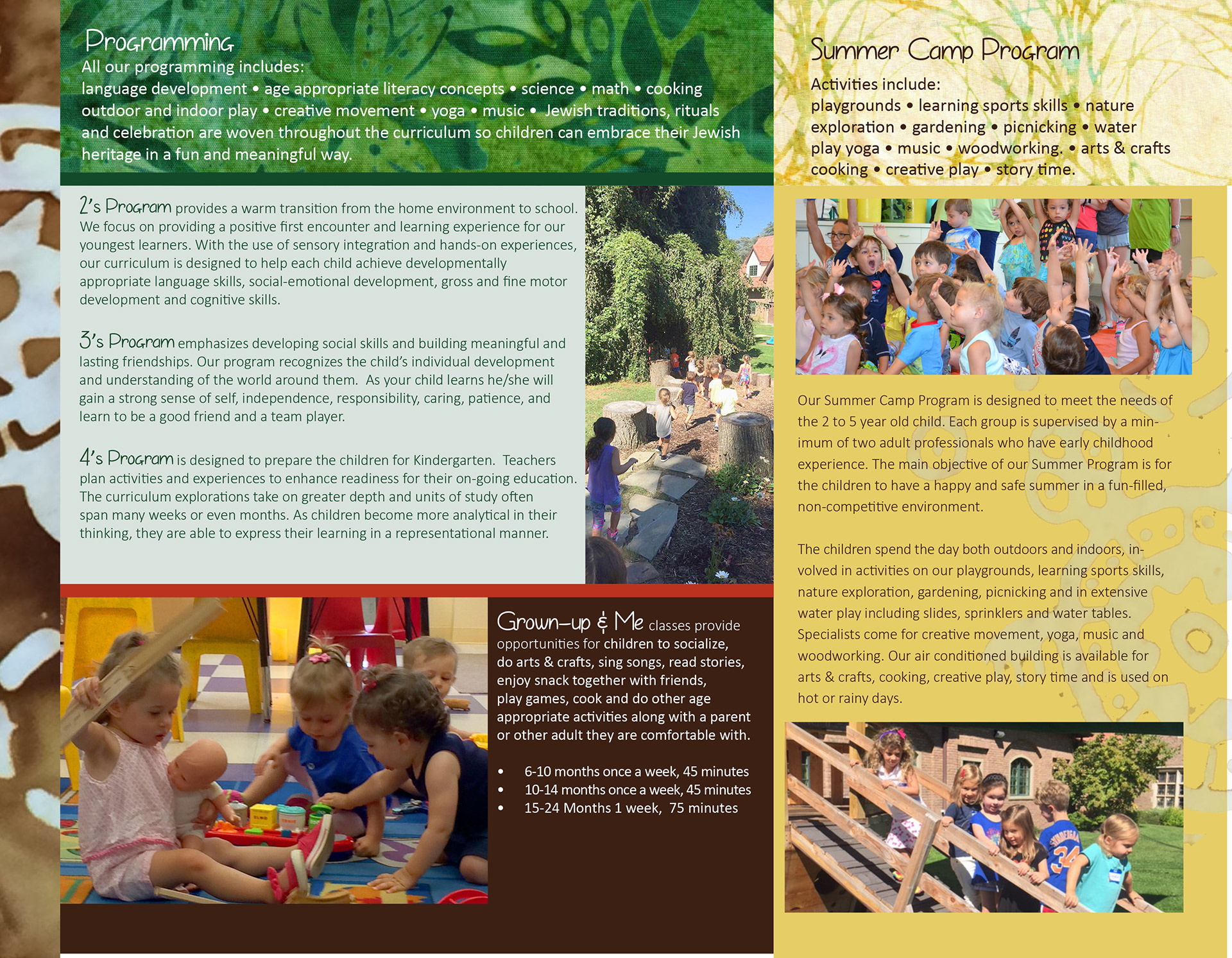 Design180 - Early Childhood Center Brochures