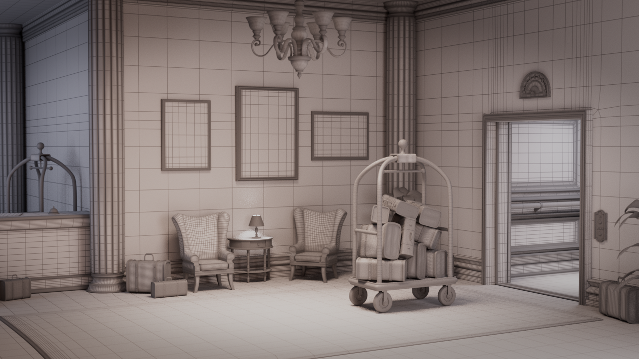 Trolley Trouble Set (Wireframe)