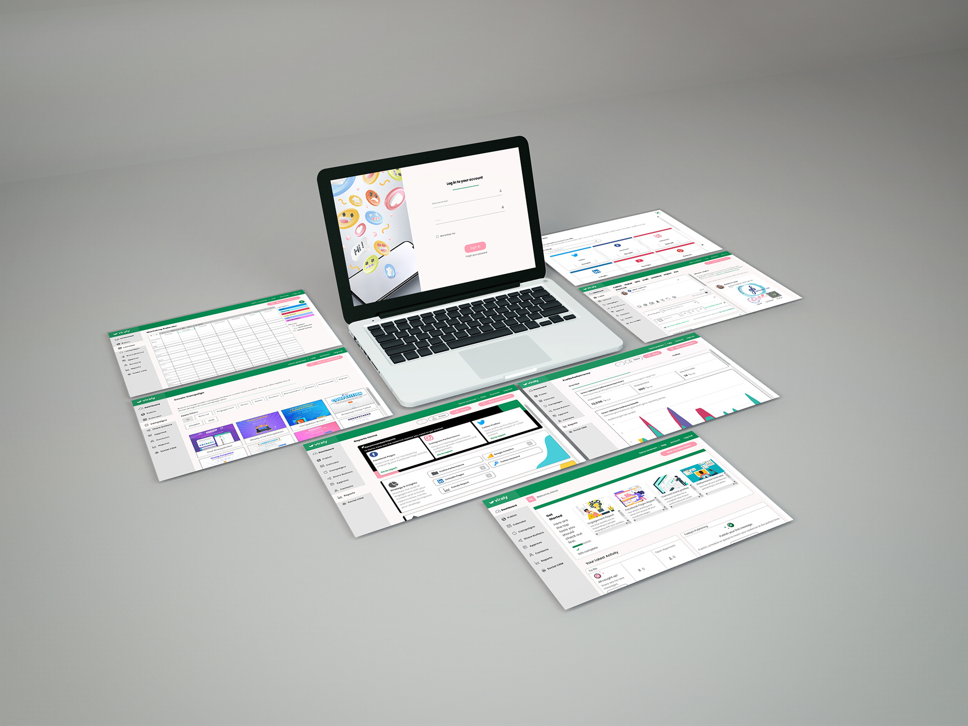 social media dashboard