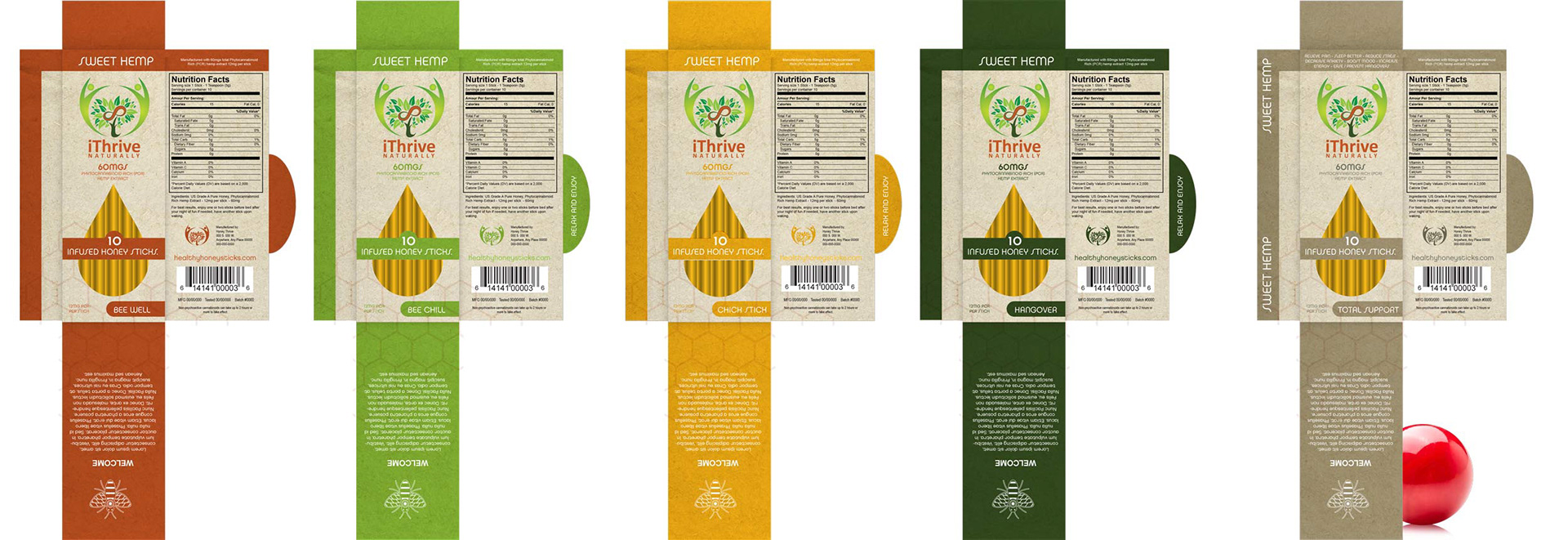 Thrive - CBD Honey Sticks