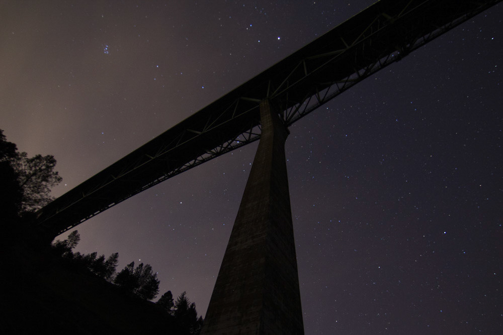 stars over foresthill bridge