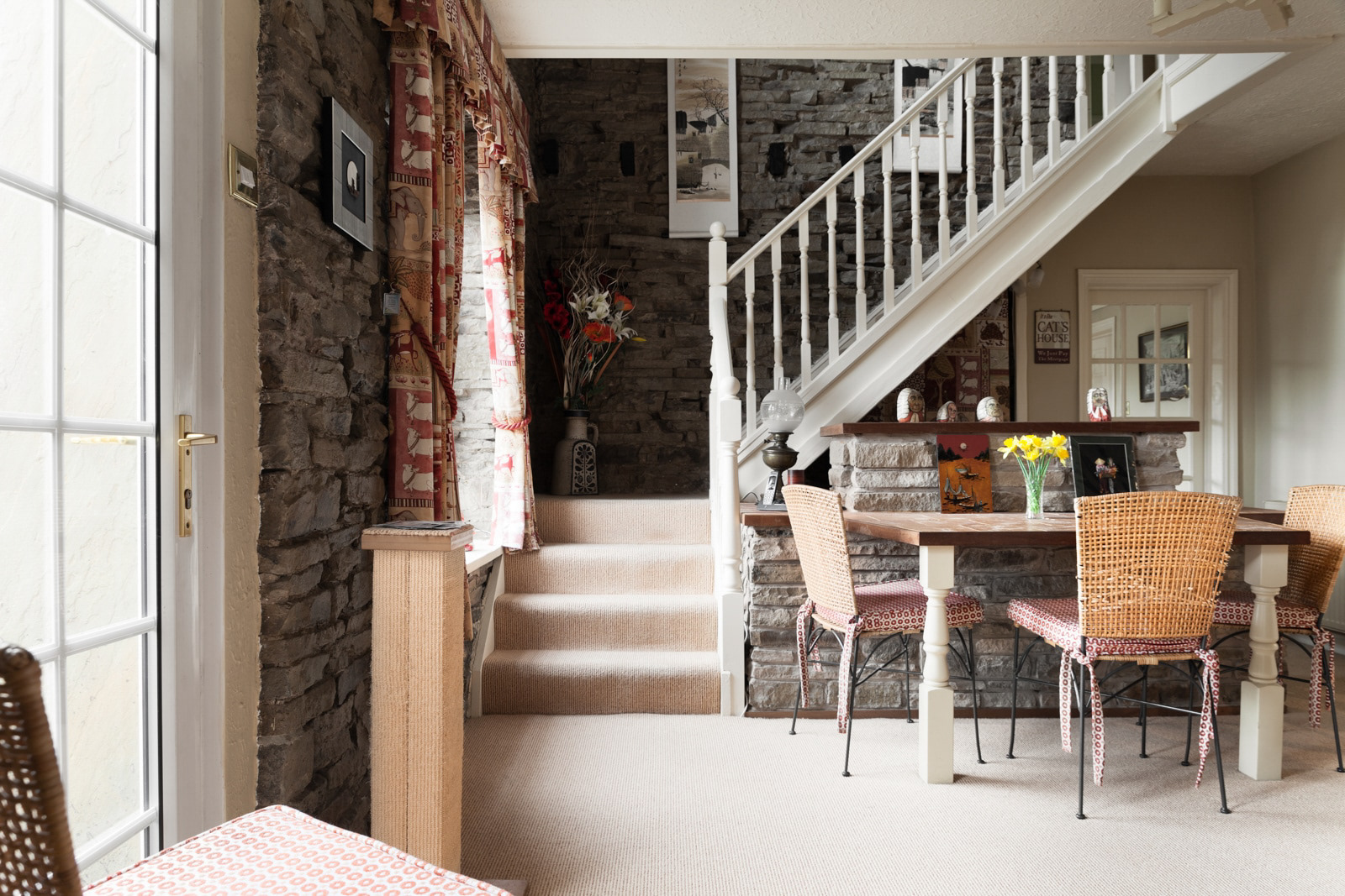 More interior stone work from this well presented property