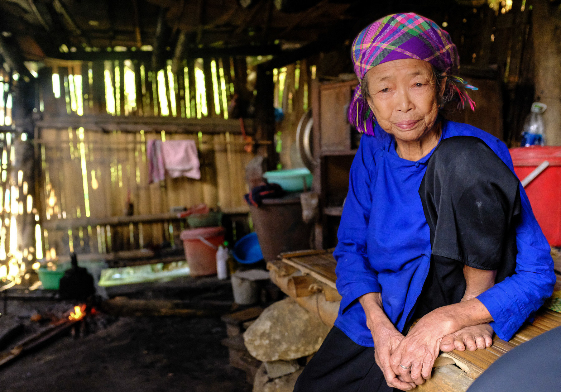 Woman in her home, Nam Sai Village, Vietnam 2019